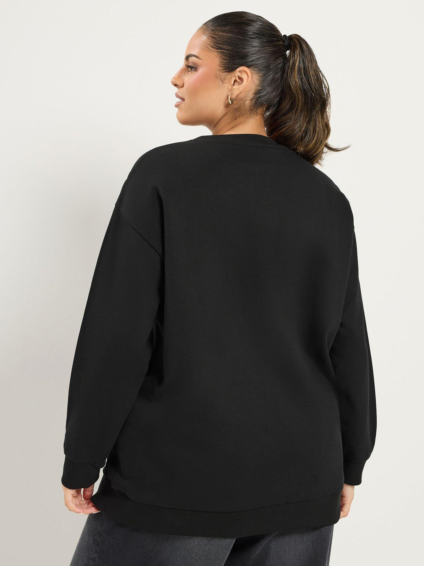Image 2 of 4 of Yours Curve Lets Get Merry Christmas Sweatshirt