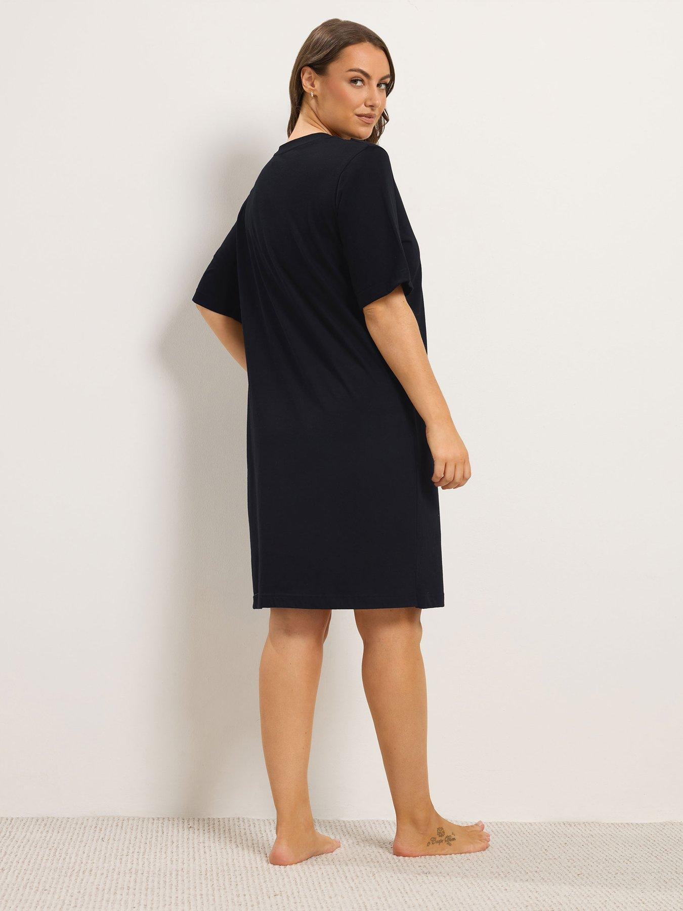 Image 2 of 4 of Yours Curve Dalmatian Side Split Nightdress