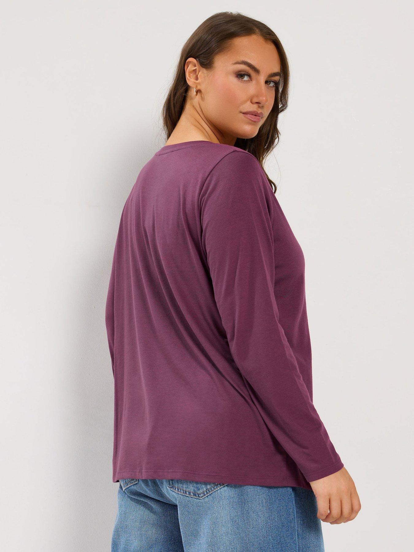 Image 2 of 4 of Yours Curve 3 Pack Basic T-shirt