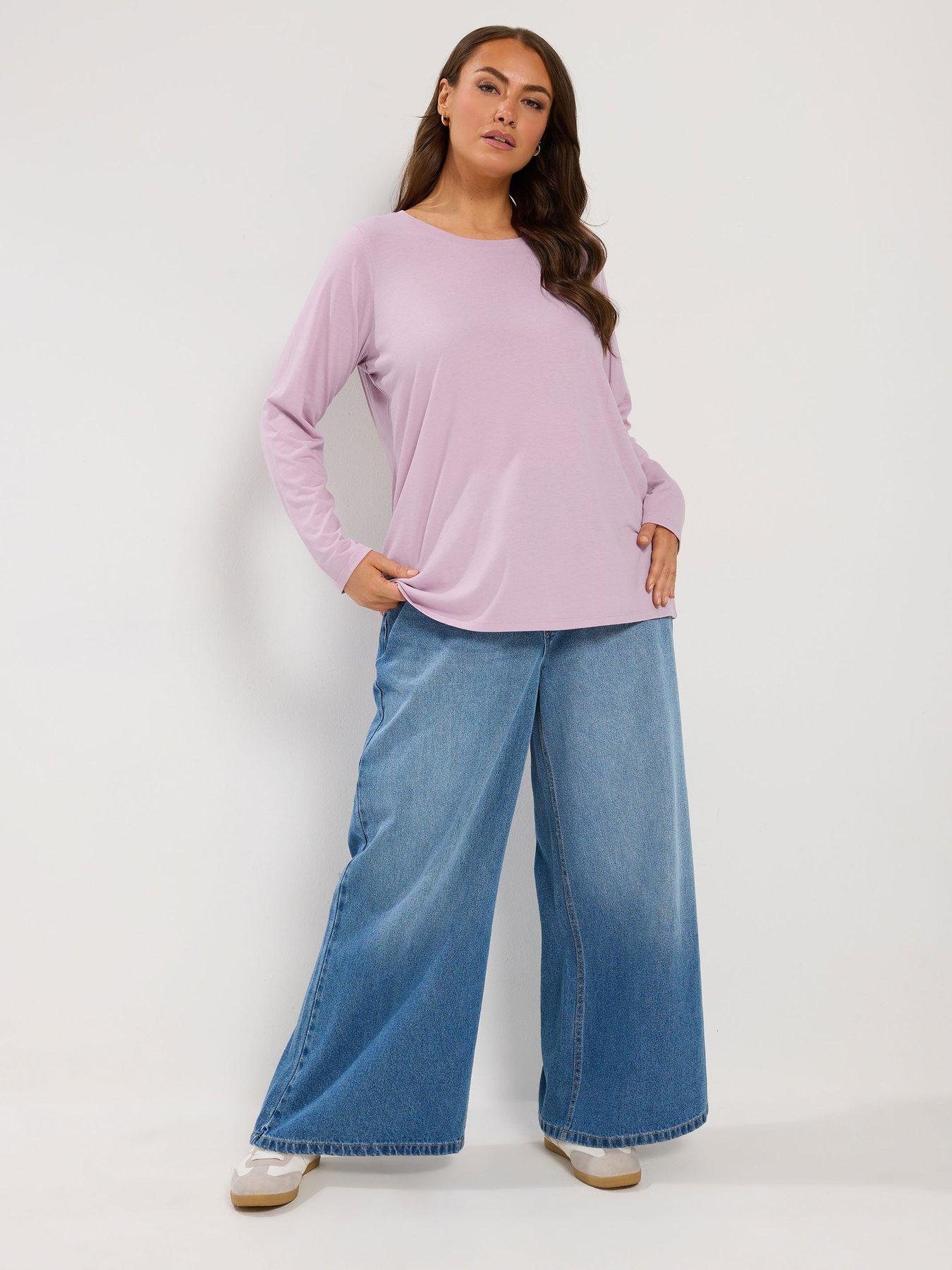 Image 3 of 4 of Yours Curve 3 Pack Basic T-shirt