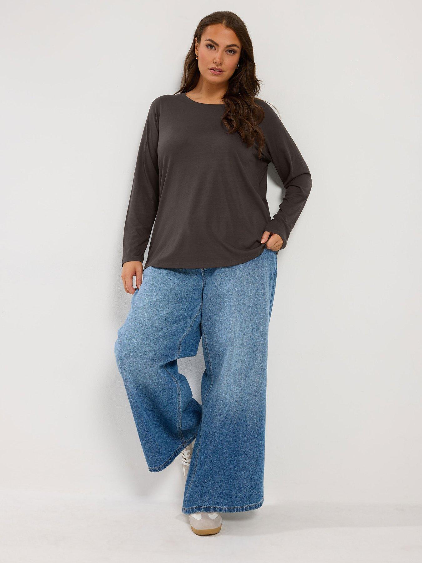 Image 4 of 4 of Yours Curve 3 Pack Basic T-shirt