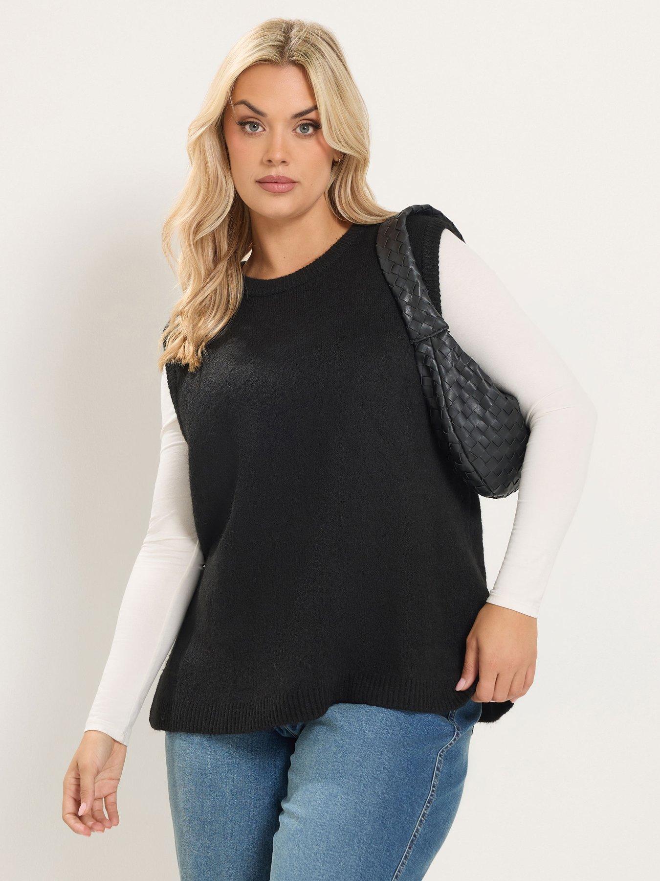 Image 1 of 4 of Yours Curve Knitted Vest