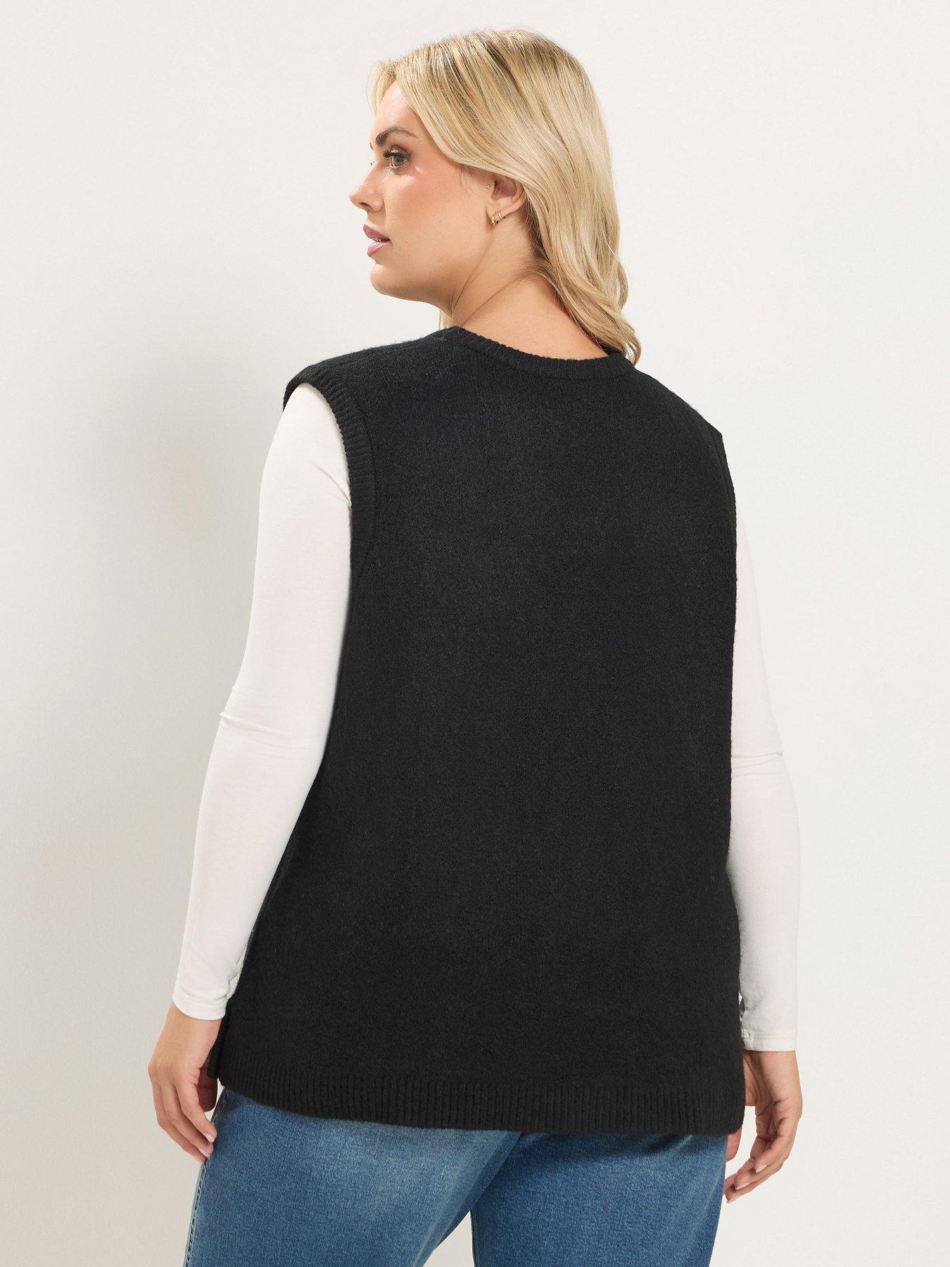 Image 2 of 4 of Yours Curve Knitted Vest