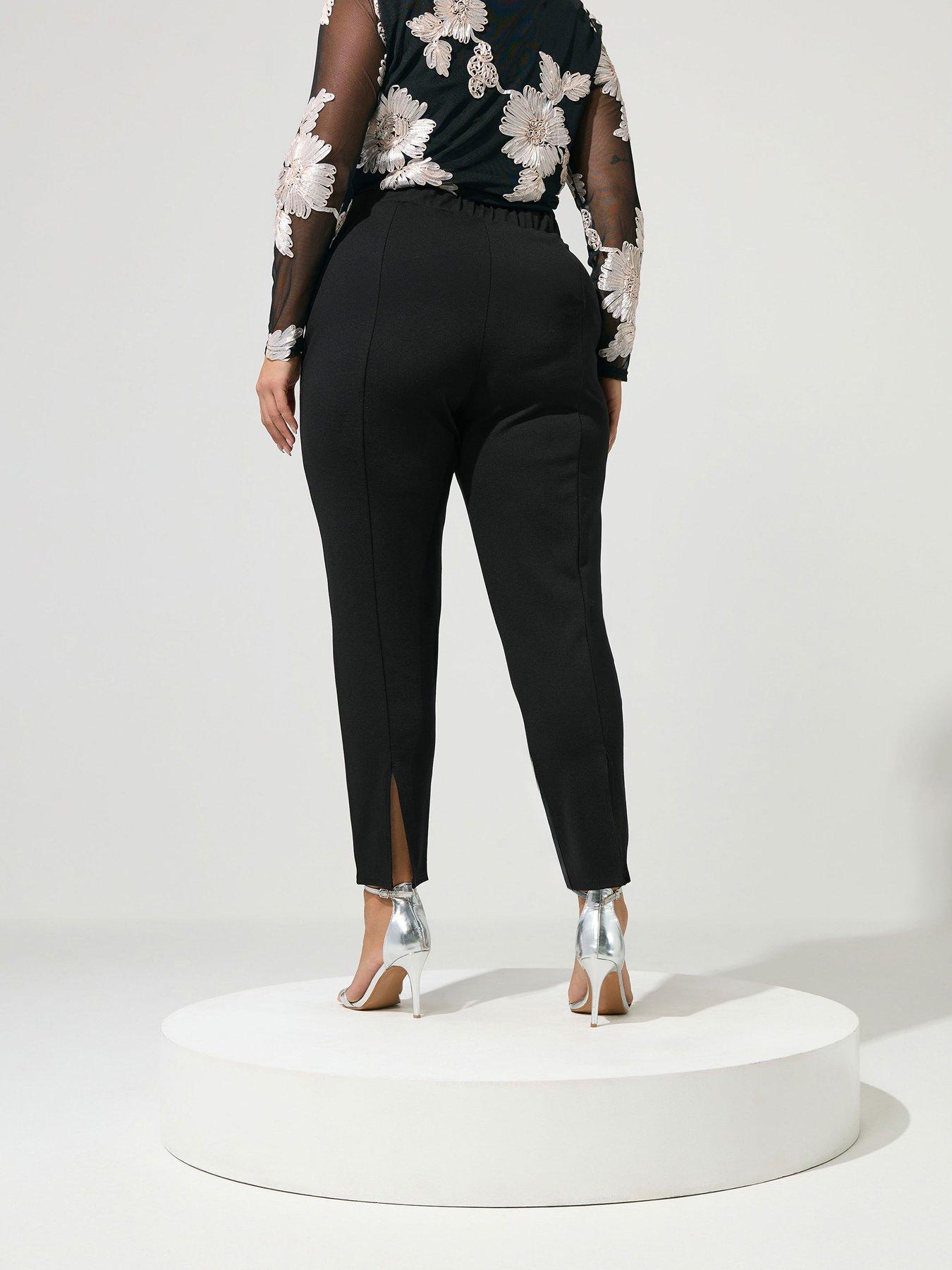 Image 2 of 4 of Yours Curve Cigarette Leg Ponte Trouser