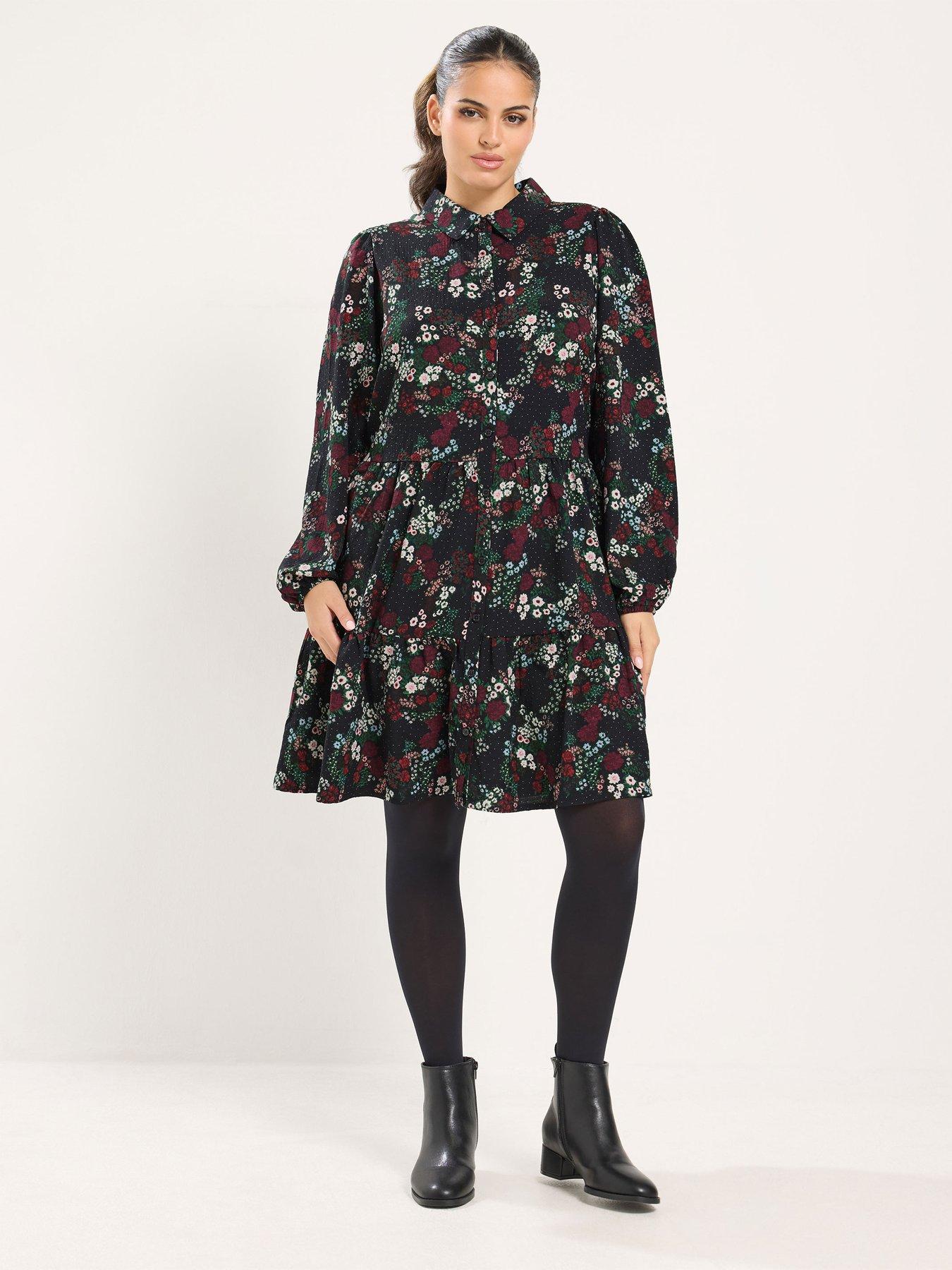 Image 3 of 4 of Yours Curve Mini Shirt Dress