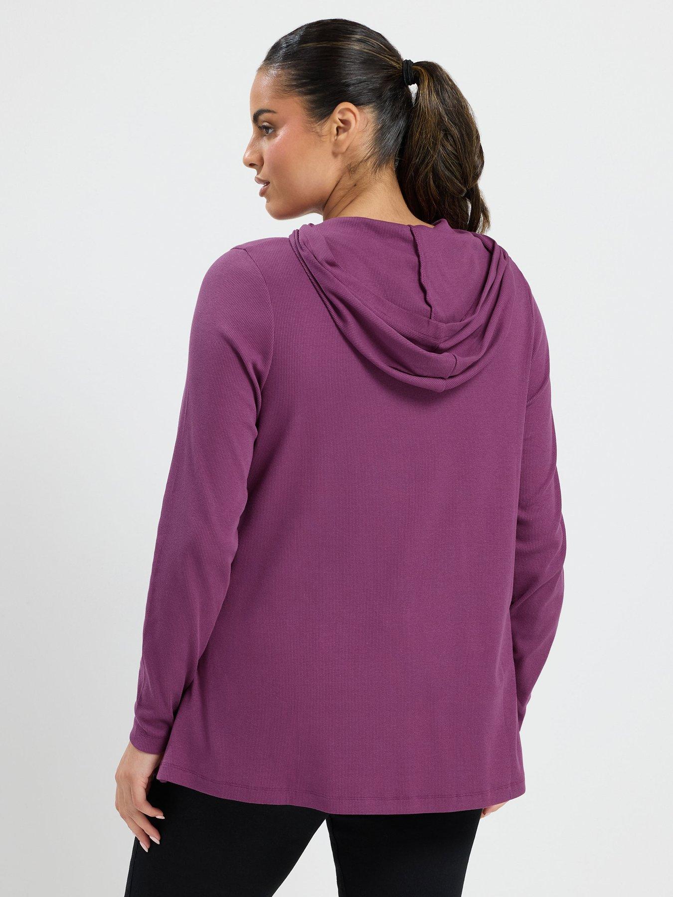 Image 2 of 4 of Yours Curve Full Zip Hooded Top