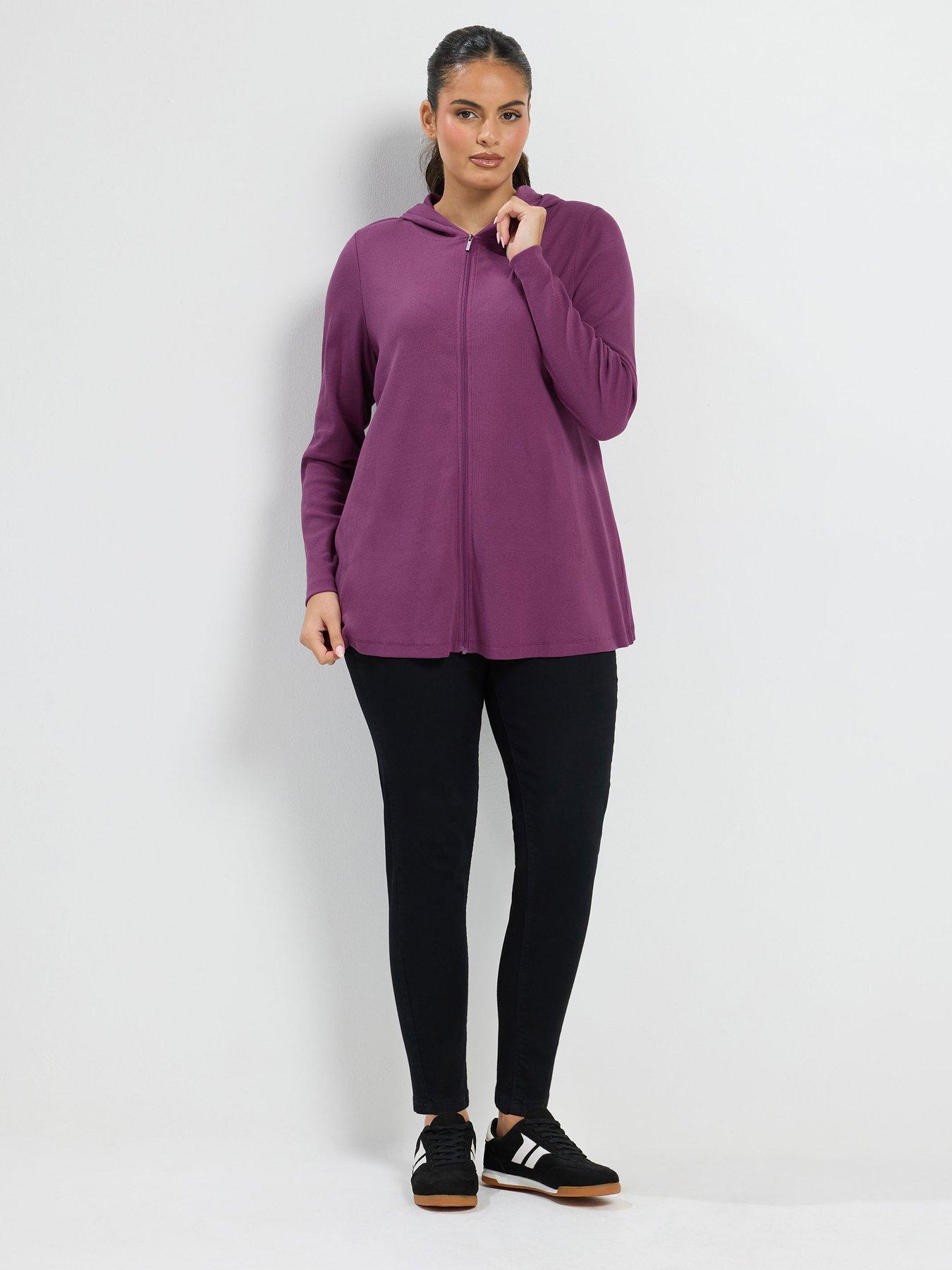 Image 3 of 4 of Yours Curve Full Zip Hooded Top