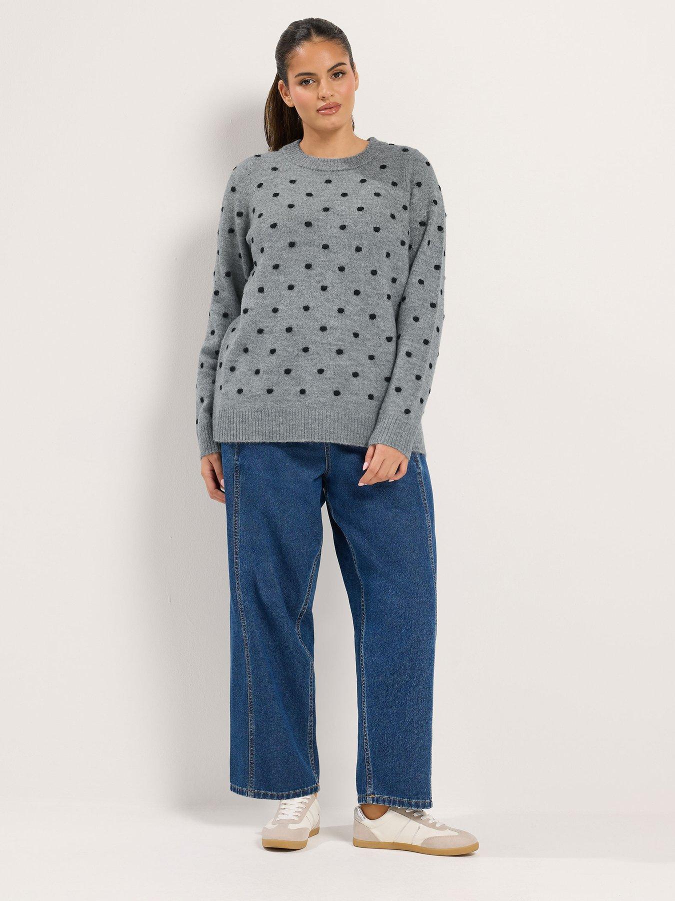 Image 3 of 4 of Yours Curve Spot Yarn Jumper