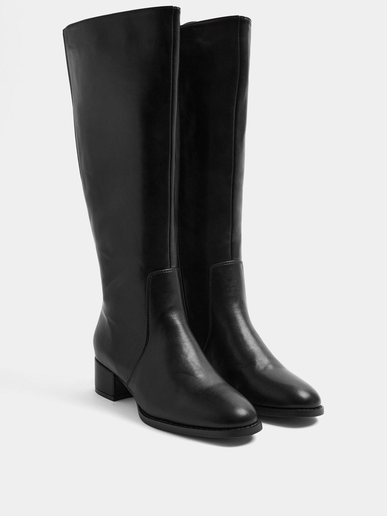 Image 2 of 4 of Yours Extra Wide Fit Low Block Long Boot