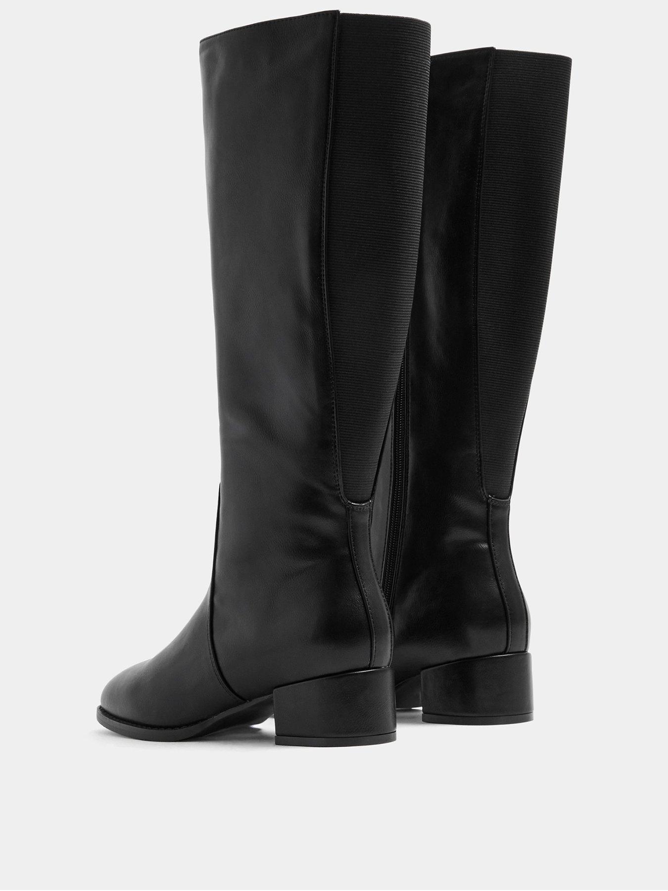 Image 3 of 4 of Yours Extra Wide Fit Low Block Long Boot