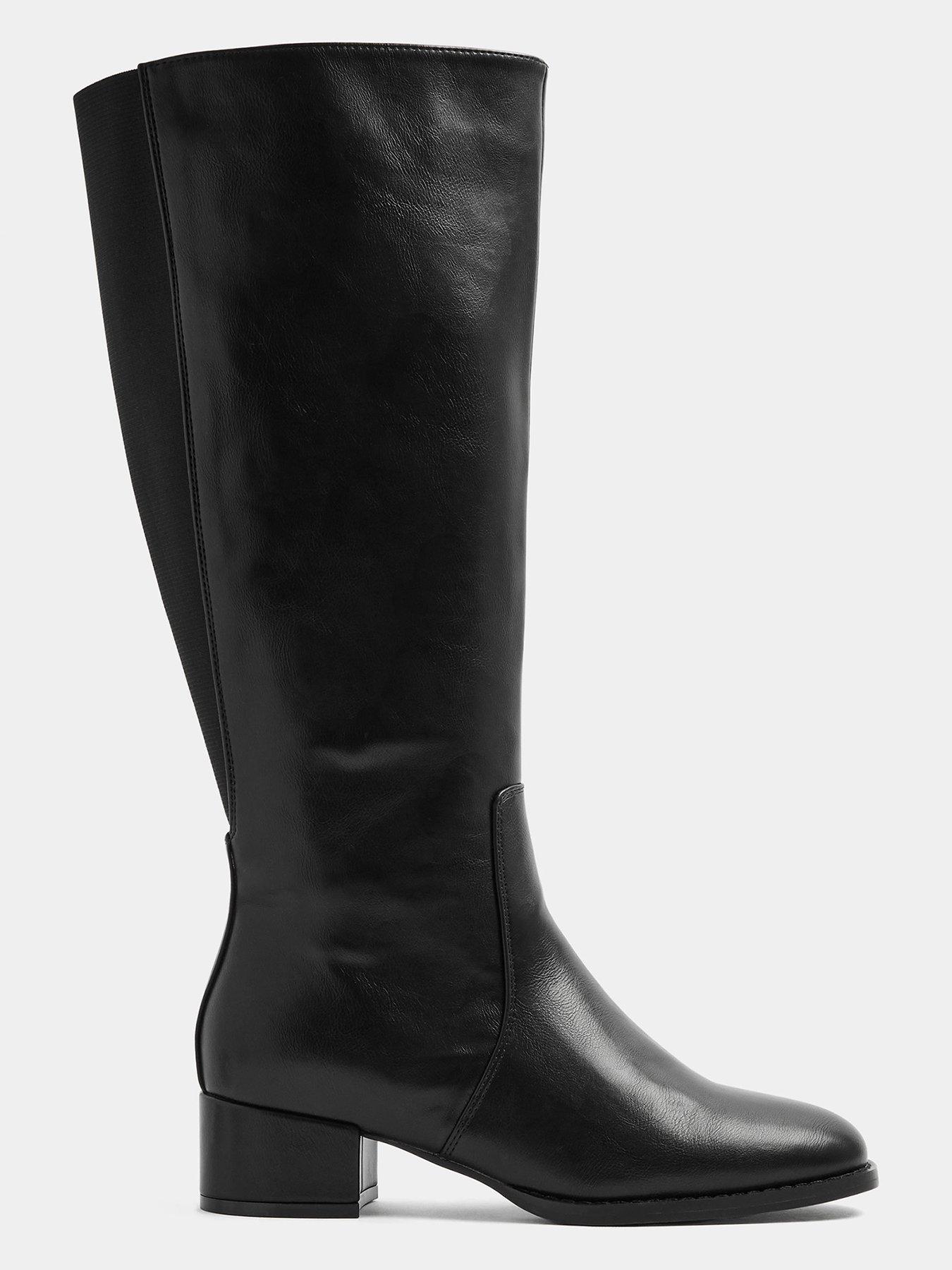 Image 4 of 4 of Yours Extra Wide Fit Low Block Long Boot