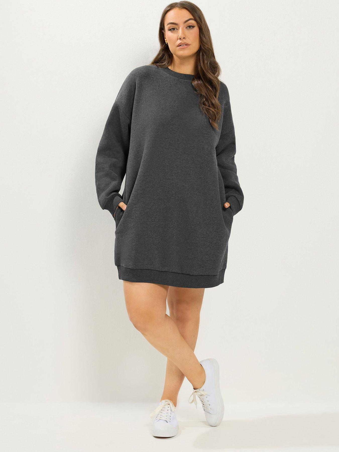 Image 1 of 4 of Yours Curve Sweatshirt Jumper Dress
