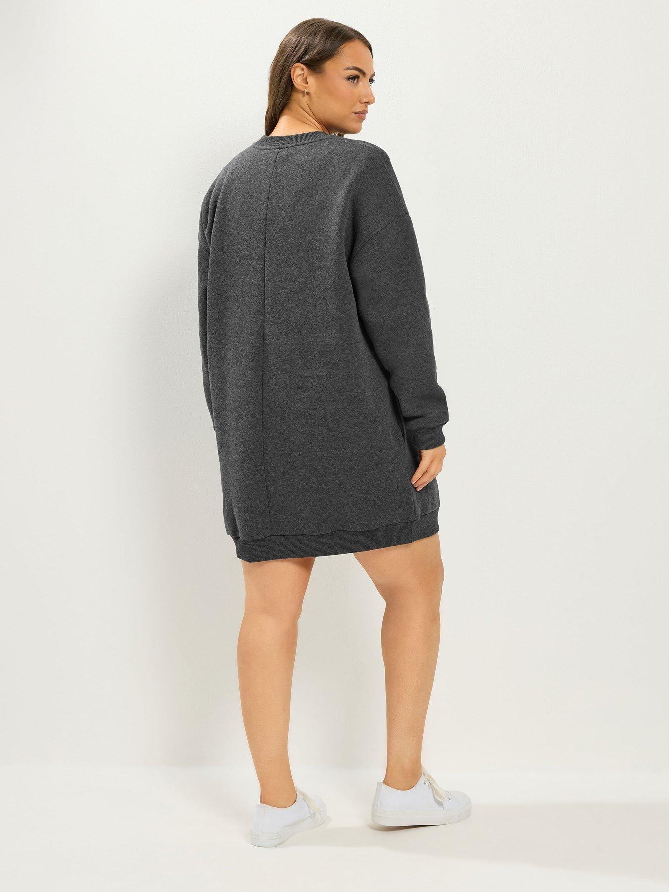 Image 2 of 4 of Yours Curve Sweatshirt Jumper Dress