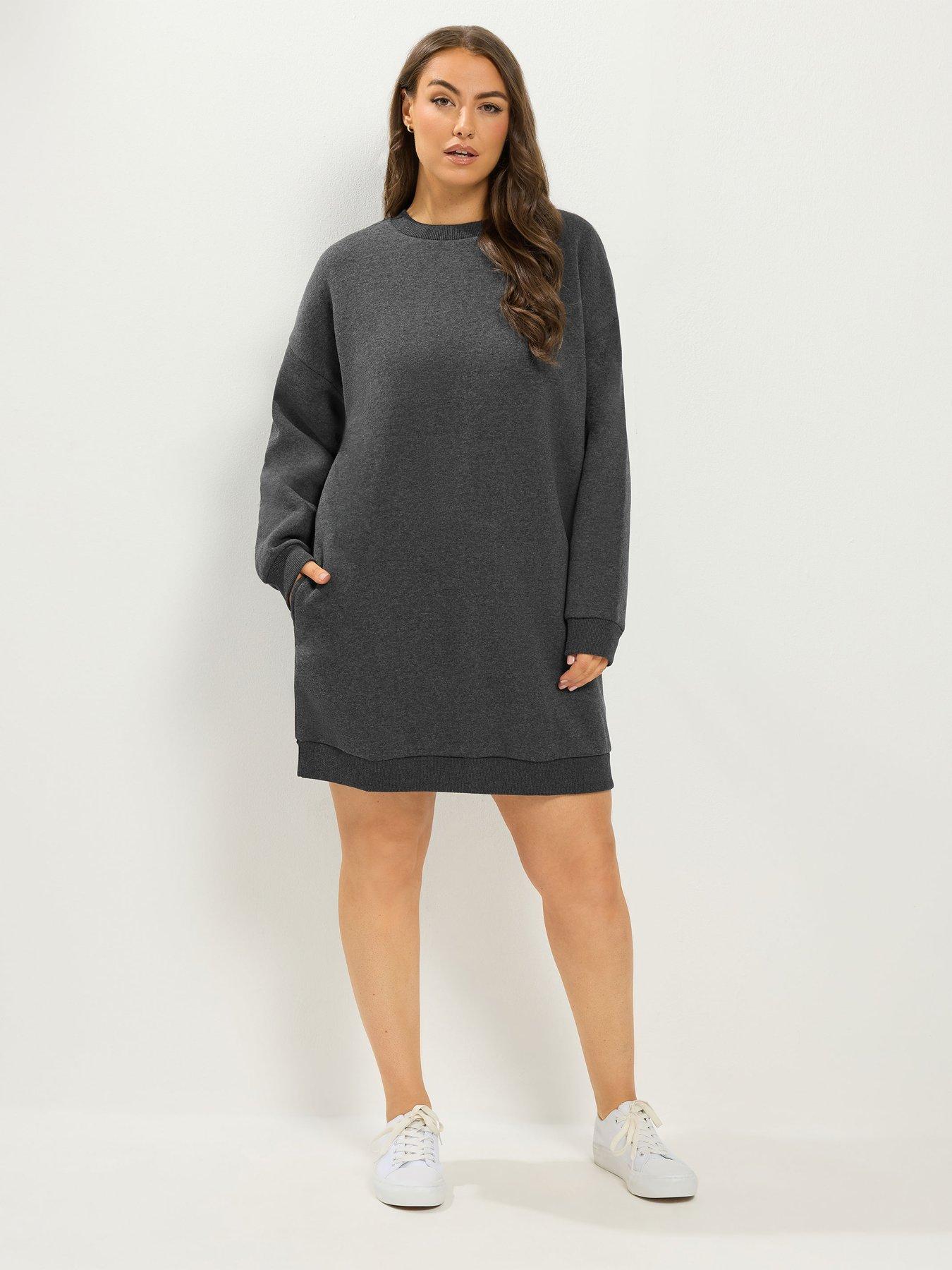 Image 3 of 4 of Yours Curve Sweatshirt Jumper Dress
