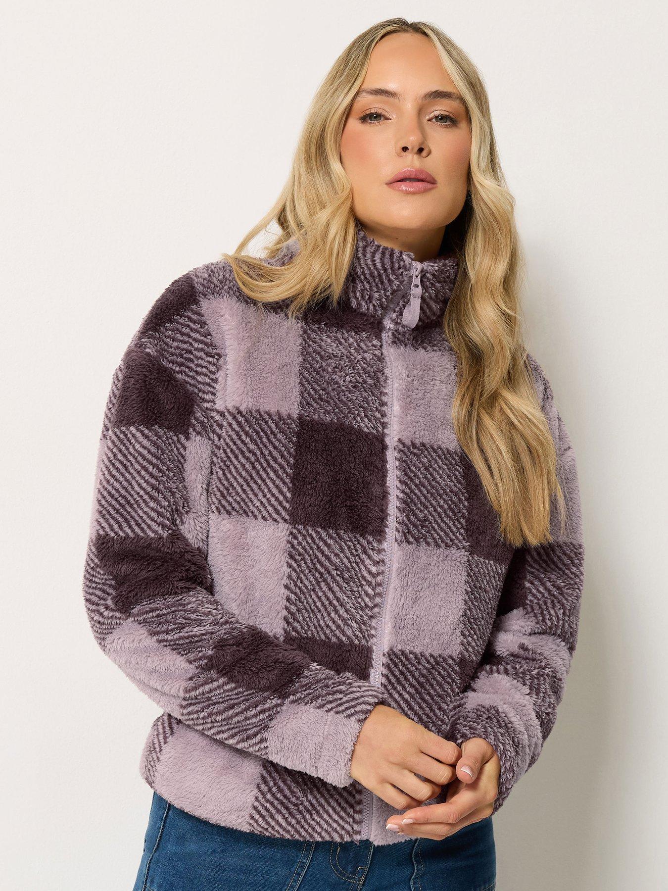 Image 1 of 4 of Long Tall Sally Tall Check Print Fleece