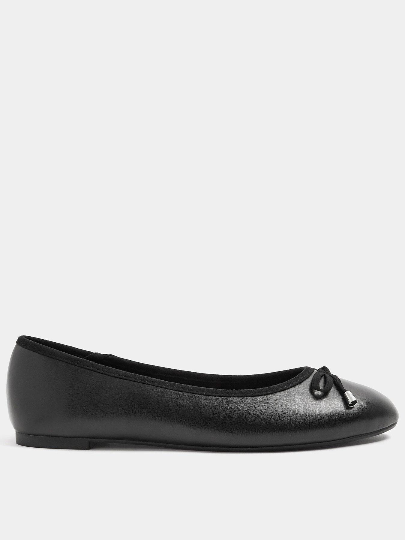 Image 1 of 4 of Yours Womens Wide Fit Blaise Ballet Pump - Black