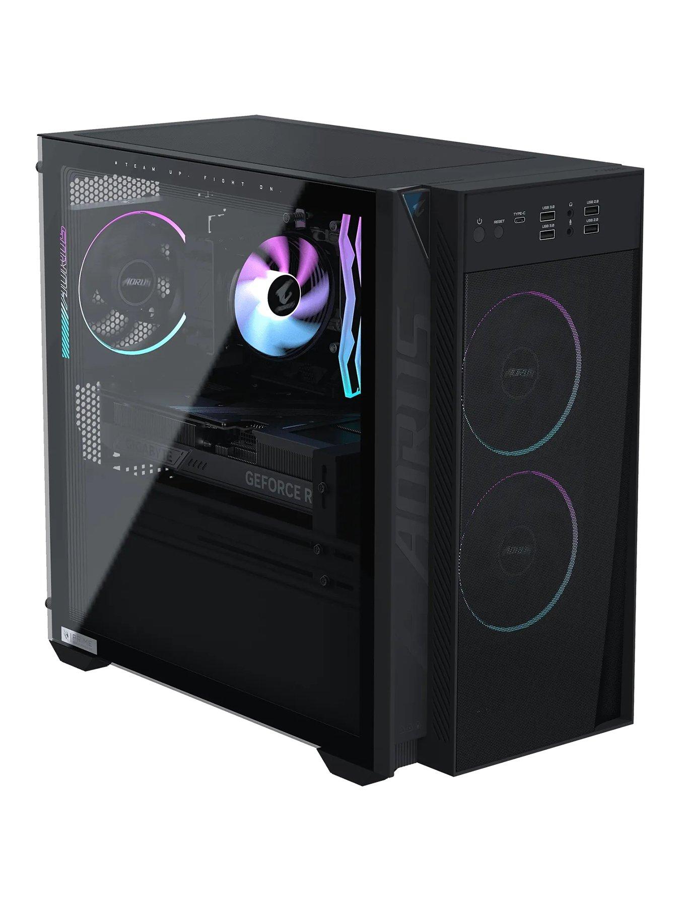 GIGABYTE AORUS PRIME 3 Gaming Desktop - GeForce RTX 5060 WINDFORCE MAX OC 8G - AMD Ryzen 7 9700X - 16GB RAM, 1TB SSD - Black