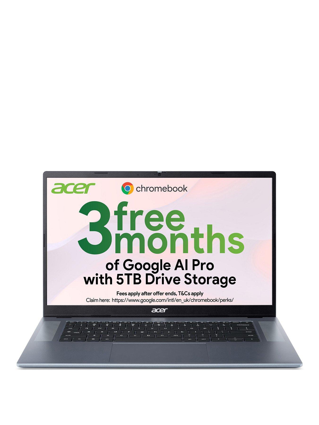 Image 1 of 7 of Acer Chromebook 315 - MediaTek Kompanio 540, 4GB RAM, 64GB SSD, 15.6in FHD , Blue