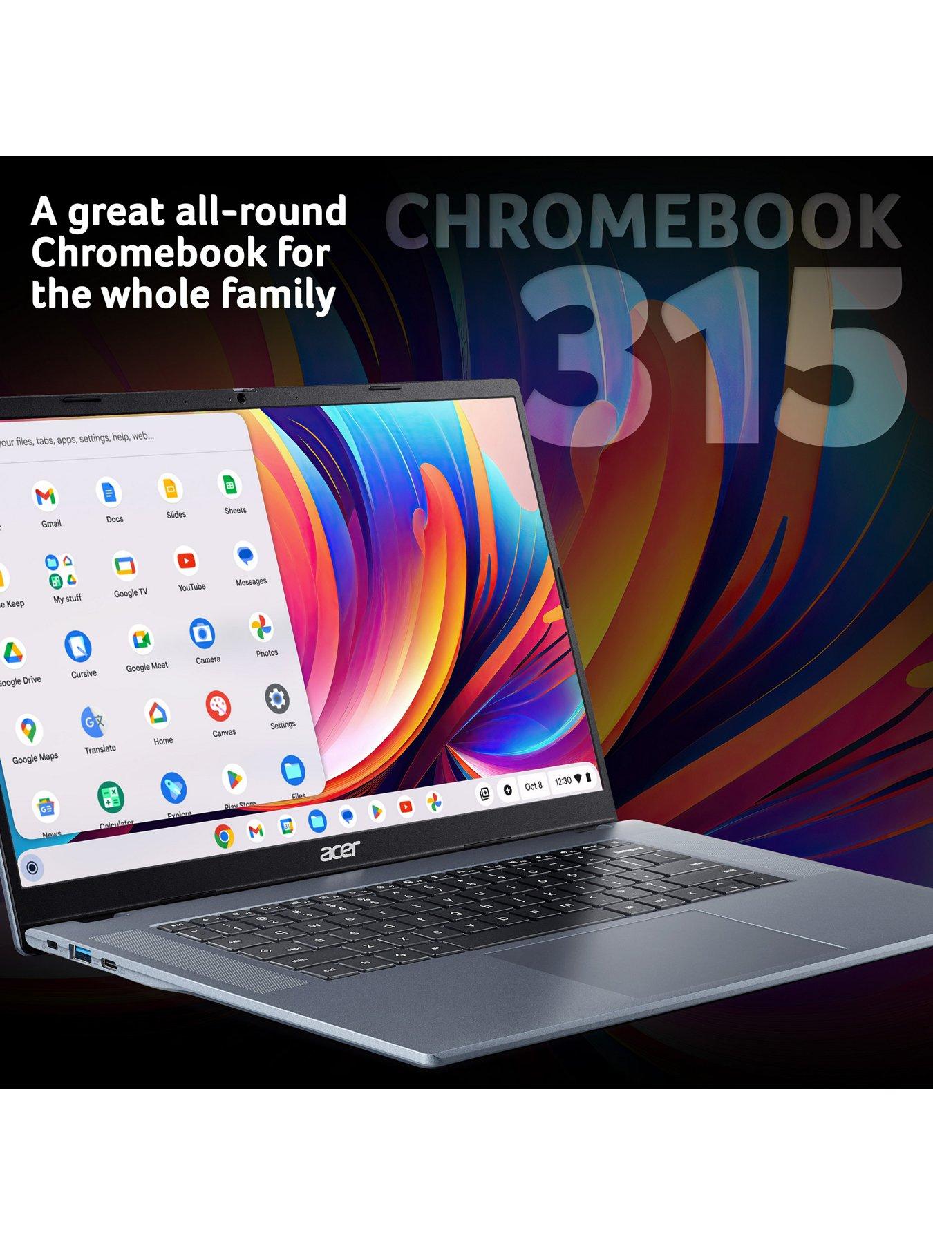 Image 3 of 7 of Acer Chromebook 315 - MediaTek Kompanio 540, 4GB RAM, 64GB SSD, 15.6in FHD , Blue