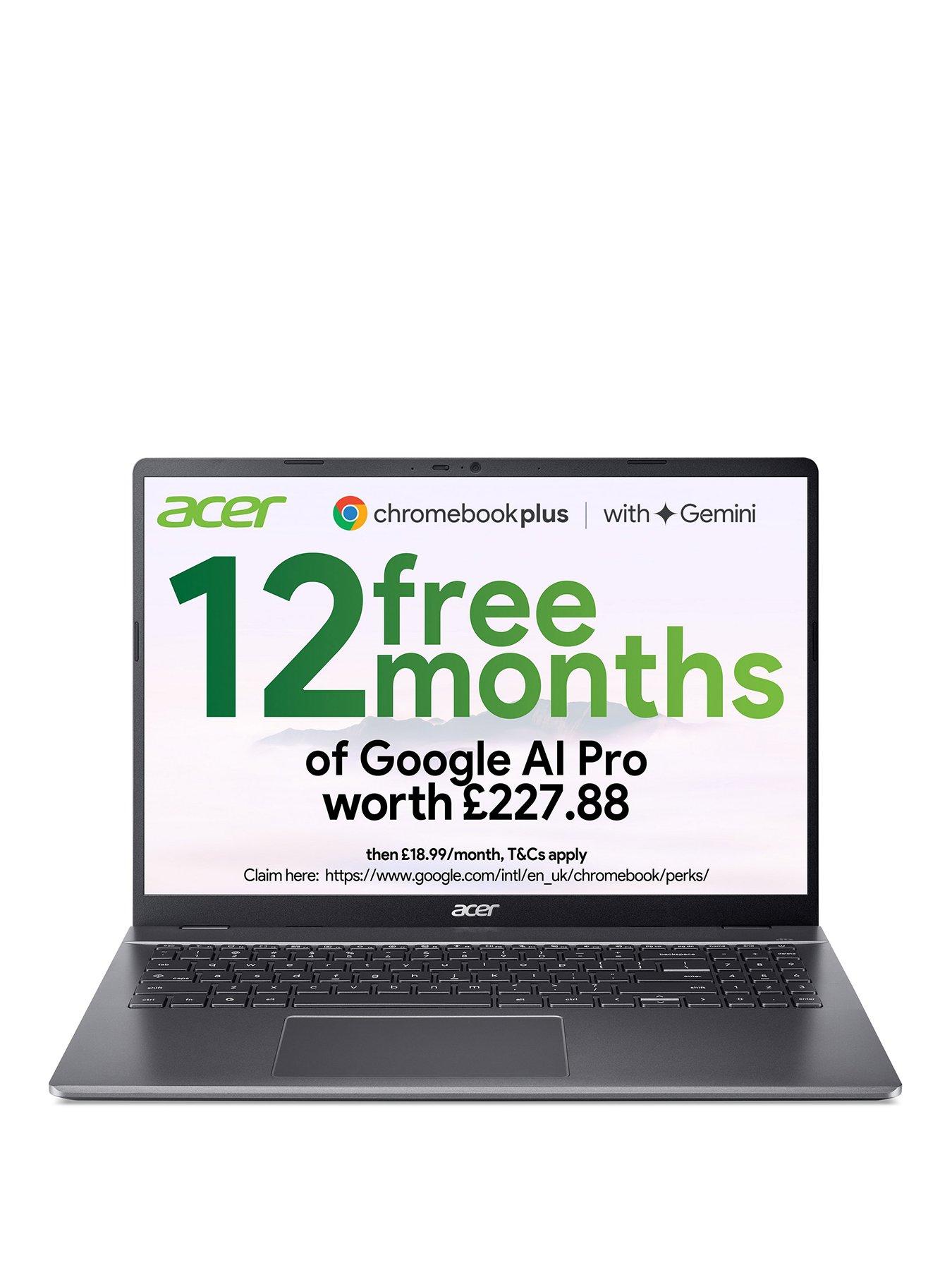 Image 1 of 7 of Acer Chromebook Plus 516 - Intel Core i3, 8GB RAM, 128GB SSD, 16in WUXGA IPS, Iron