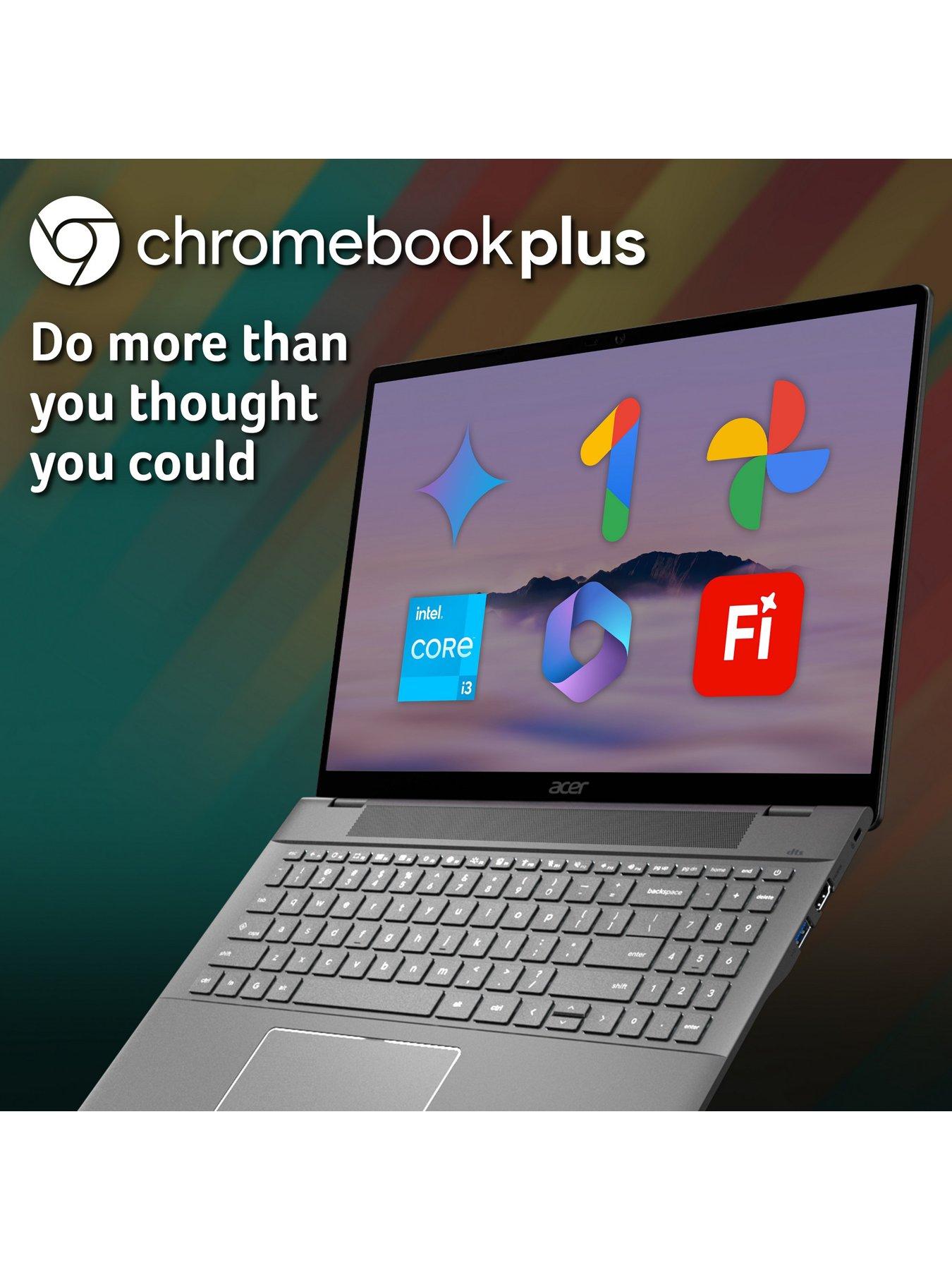Image 3 of 7 of Acer Chromebook Plus 516 - Intel Core i3, 8GB RAM, 128GB SSD, 16in WUXGA IPS, Iron
