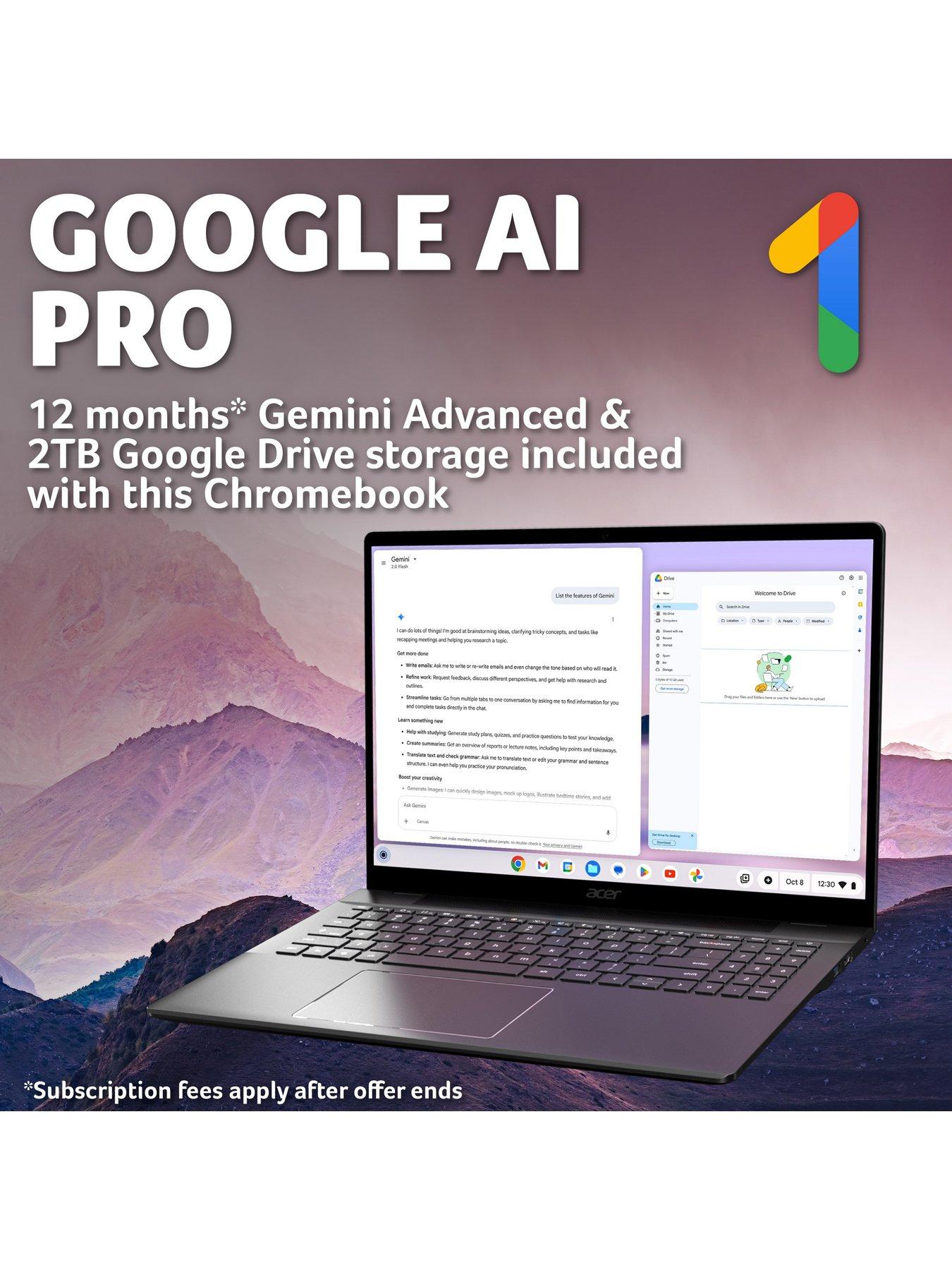 Image 6 of 7 of Acer Chromebook Plus 516 - Intel Core i3, 8GB RAM, 128GB SSD, 16in WUXGA IPS, Iron