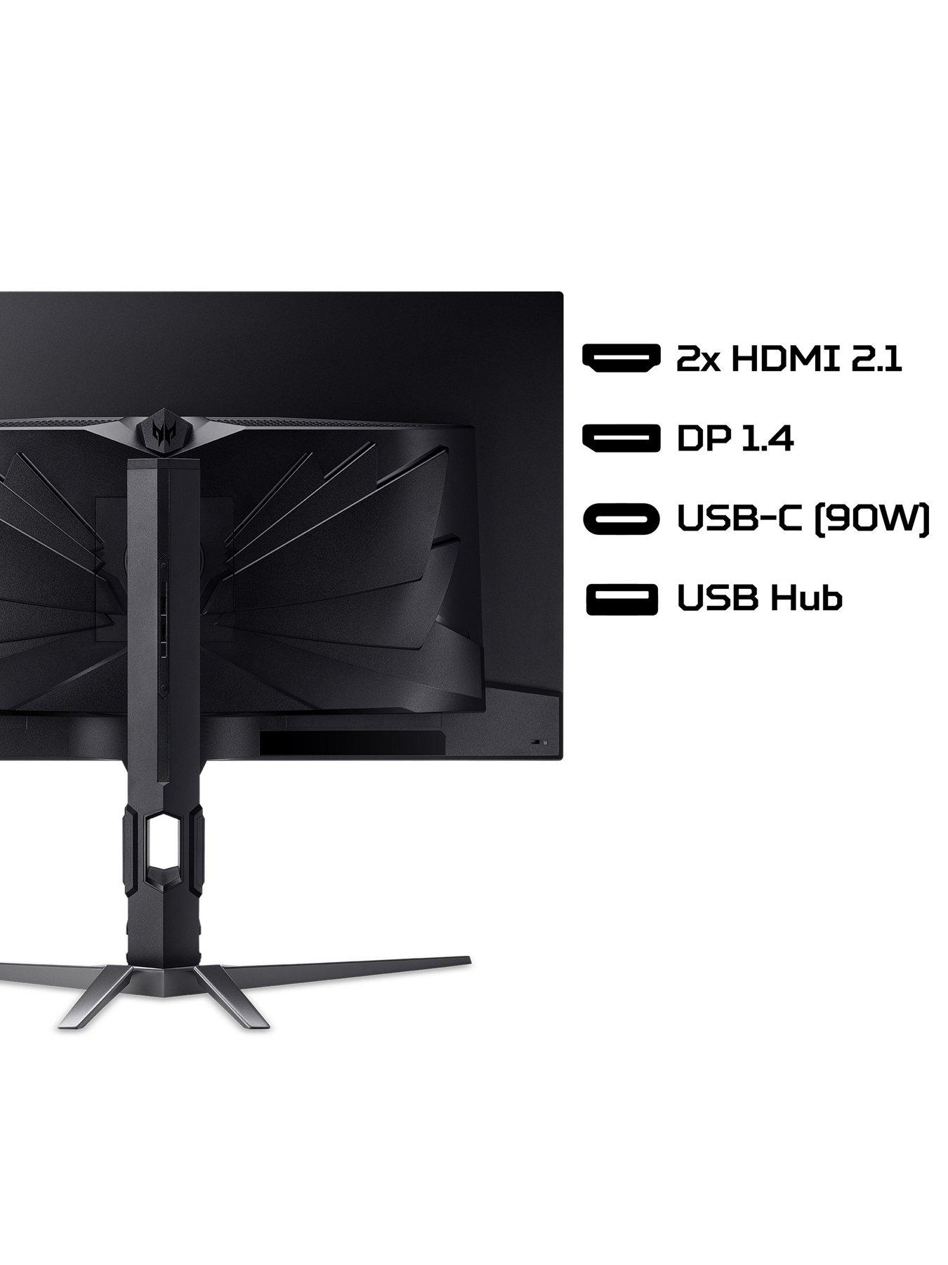 Image 2 of 7 of Acer Predator X32X5bmiiphuzx Gaming Monitor - 31.5in, 4K, QD-OLED, 240Hz, Height Adjustable, Black