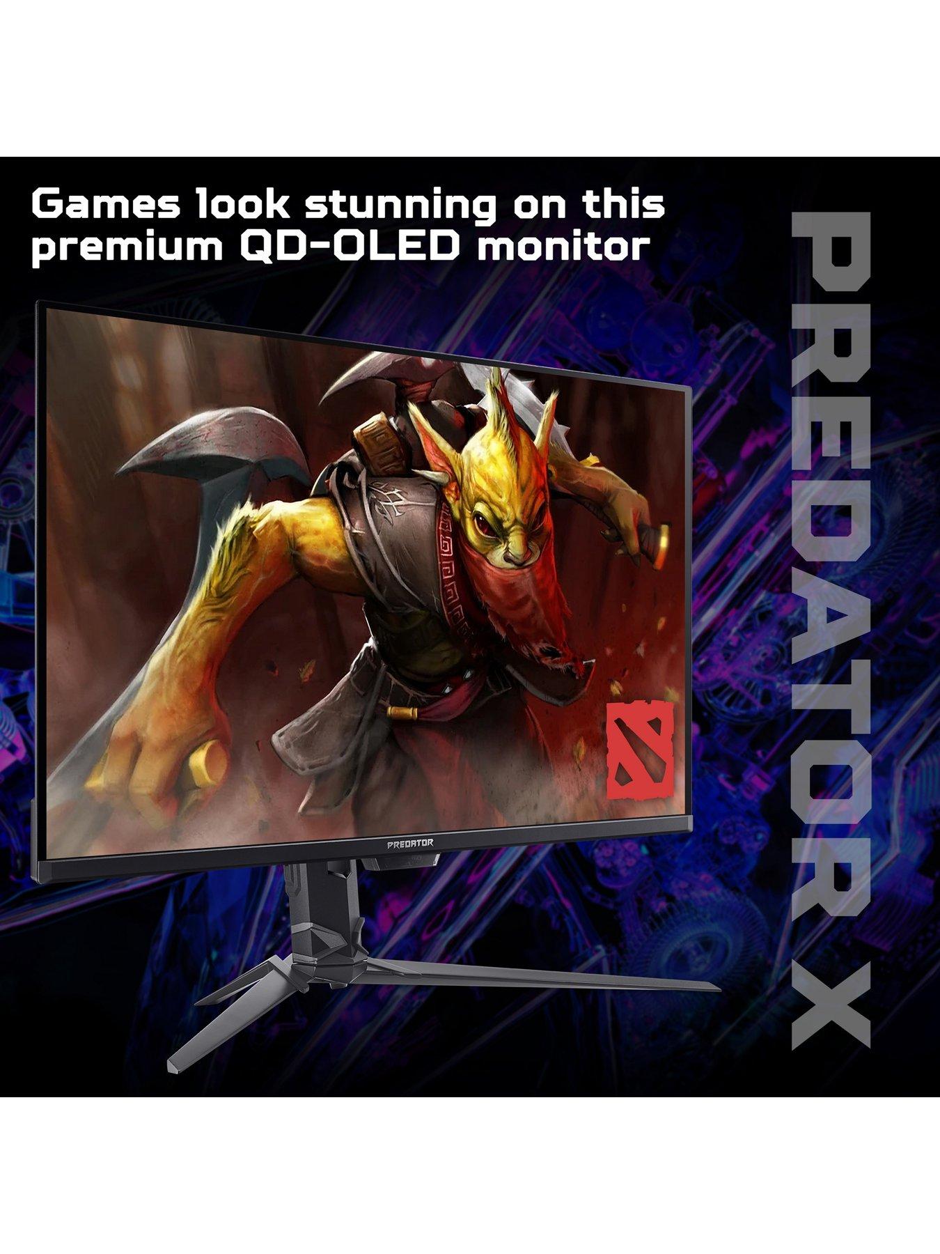 Image 4 of 7 of Acer Predator X32X5bmiiphuzx Gaming Monitor - 31.5in, 4K, QD-OLED, 240Hz, Height Adjustable, Black