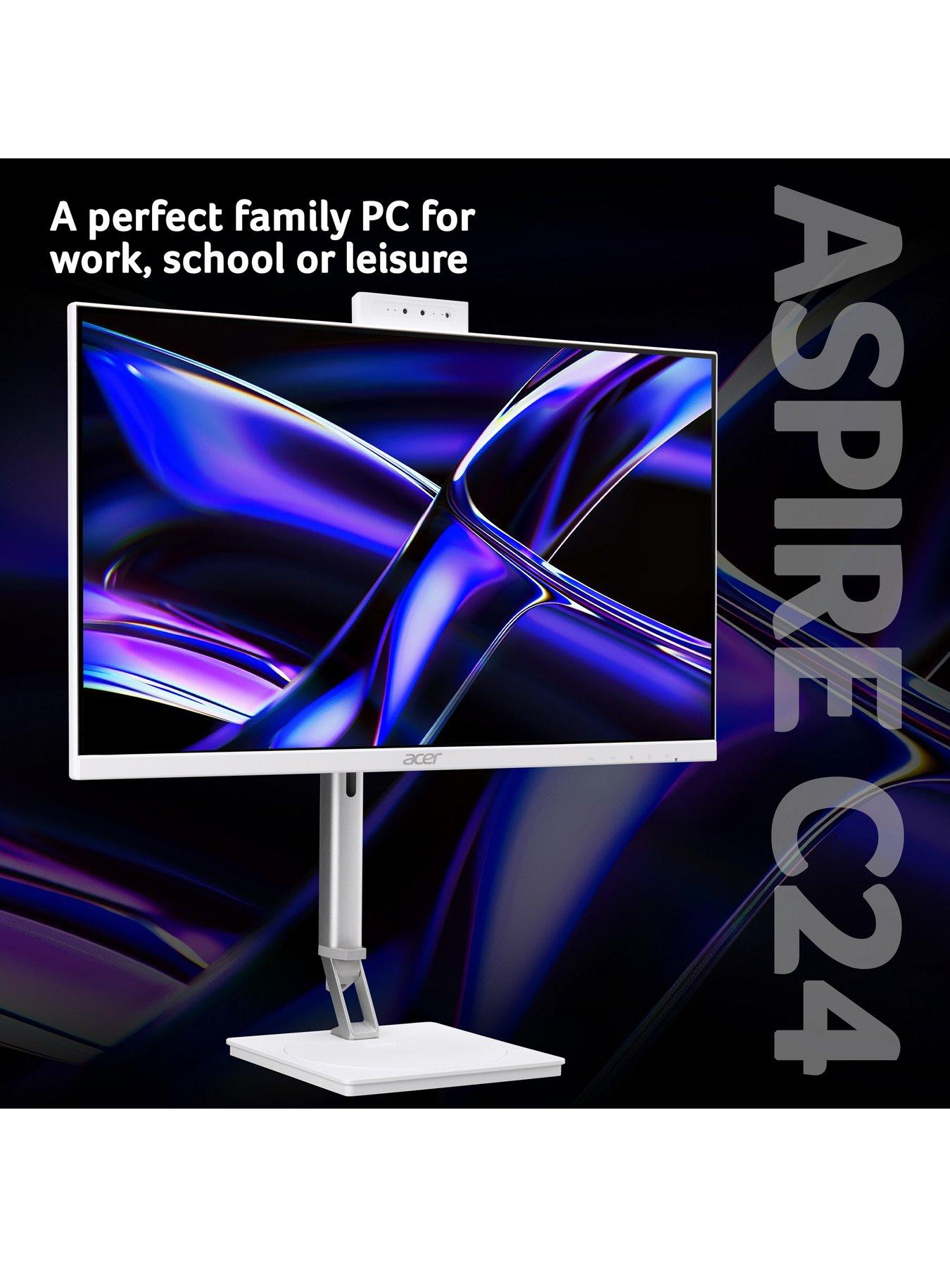 Image 4 of 7 of Acer C24D AIO Desktop - Intel Core 5, 16GB RAM, 512GB SSD, 23.8in FHD , White