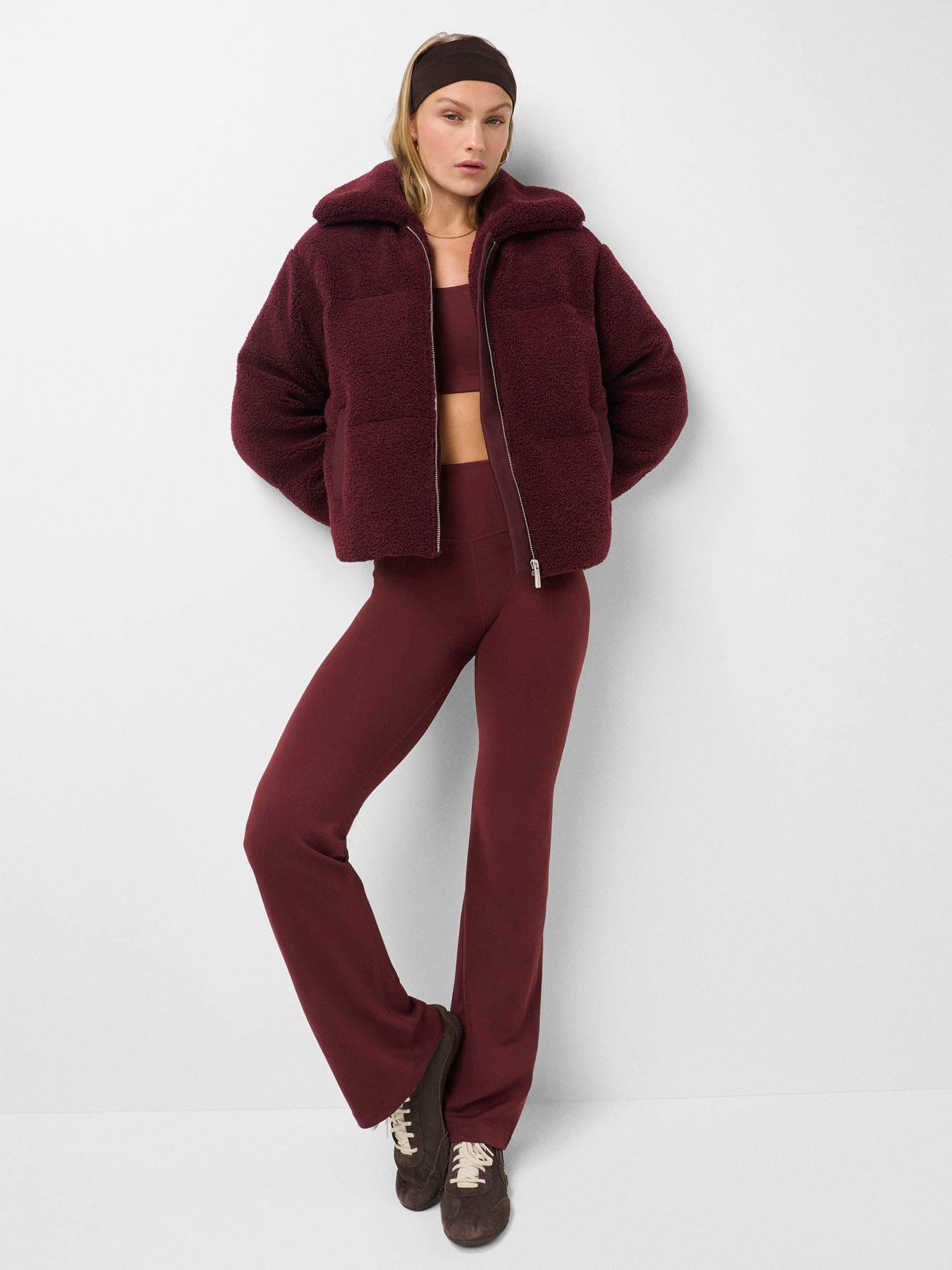 Image 3 of 5 of Sweaty Betty Womens Training All Day Stretch Straight Leg Trousers - Red
