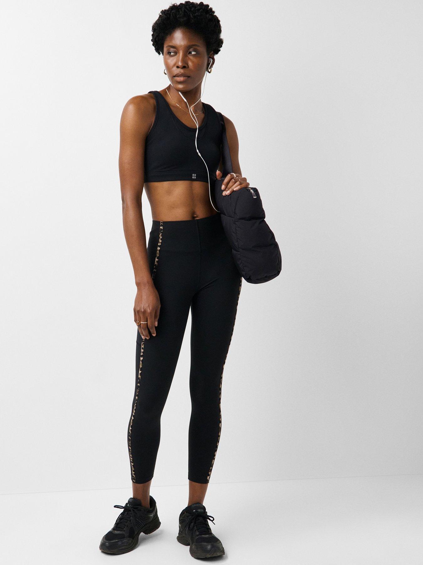 Image 3 of 5 of Sweaty Betty Womens Training Power Binding Ultrasculpt Leggings - Black