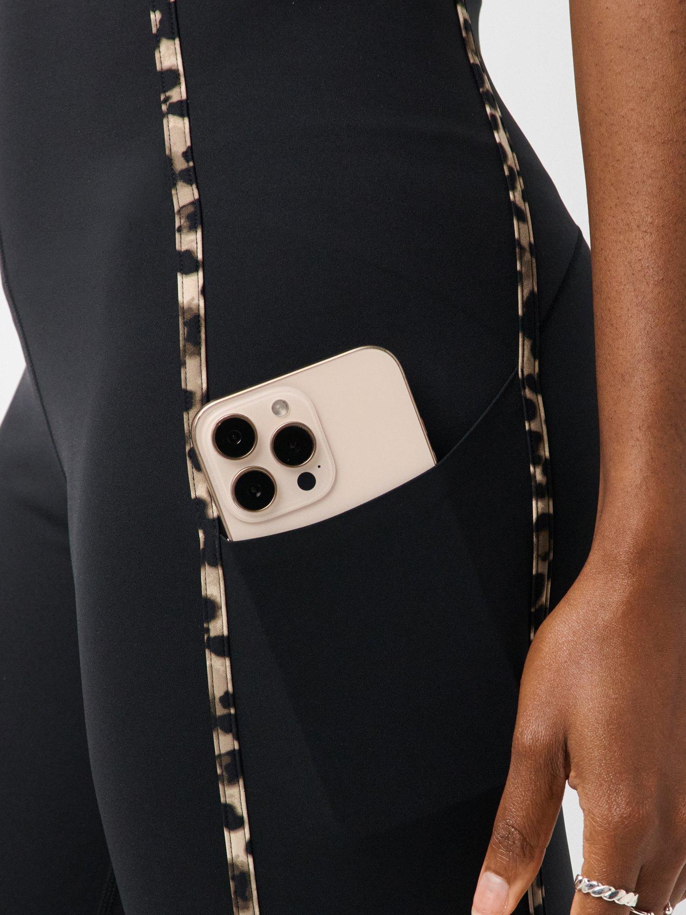 Image 4 of 5 of Sweaty Betty Womens Training Power Binding Ultrasculpt Leggings - Black