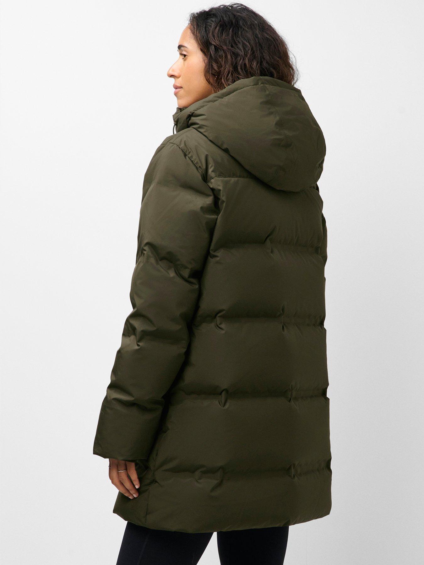 Image 2 of 7 of Sweaty Betty Womens Nimbus Midi Waterproof Down Puffer Jacket - Green