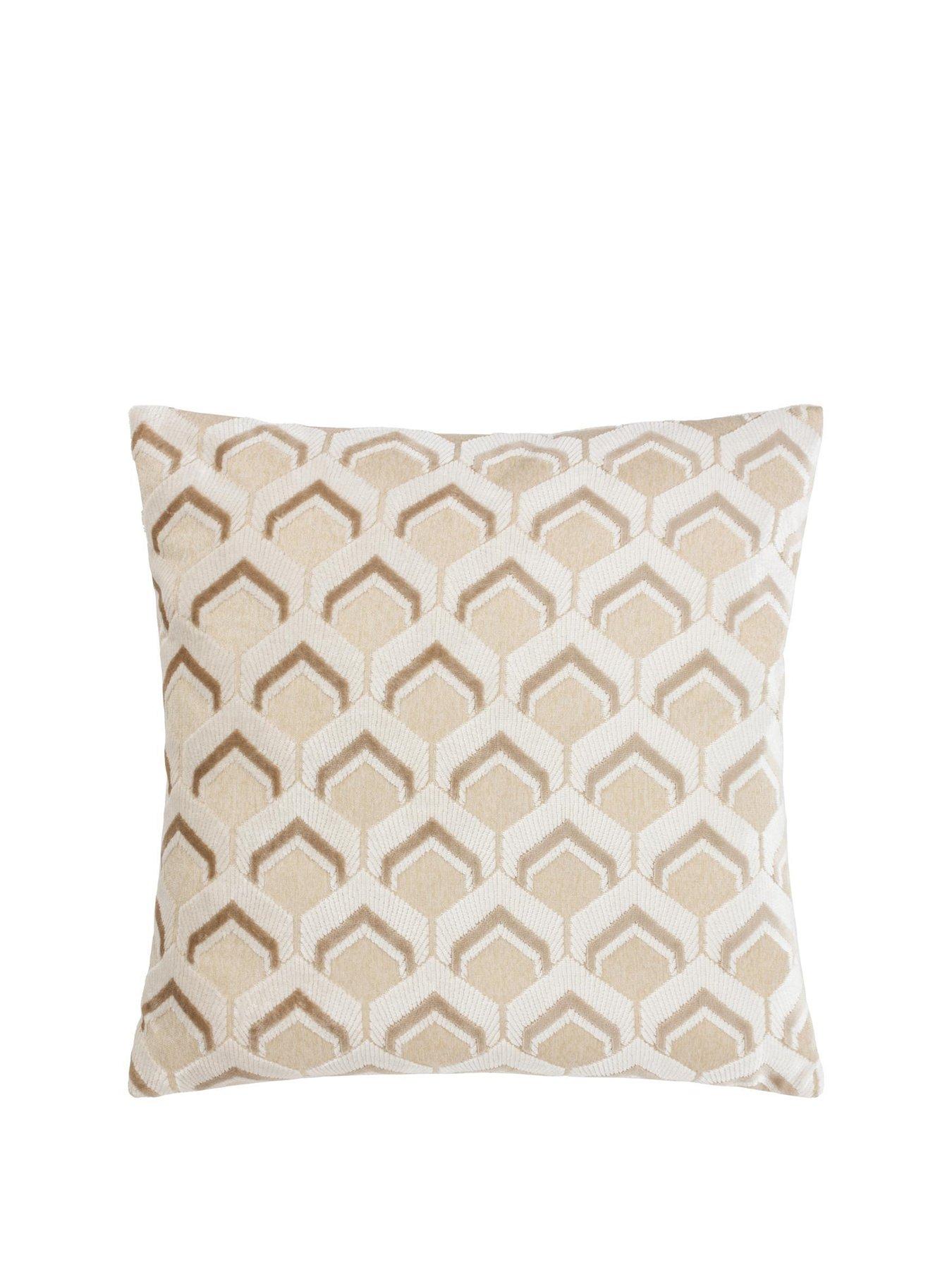 Image 2 of 6 of Paoletti Ledbury 45x45 Polyester Cushion Warm Taupe