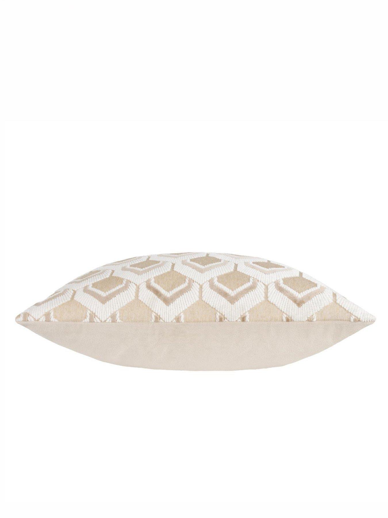 Image 5 of 6 of Paoletti Ledbury 45x45 Polyester Cushion Warm Taupe