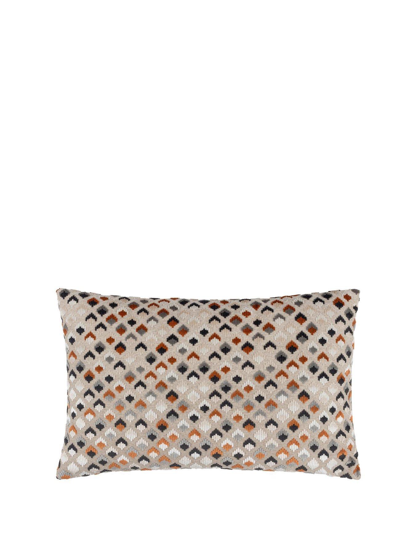 Image 2 of 5 of Paoletti Lexington 40x60 Polyester Cushion Ginger/grey
