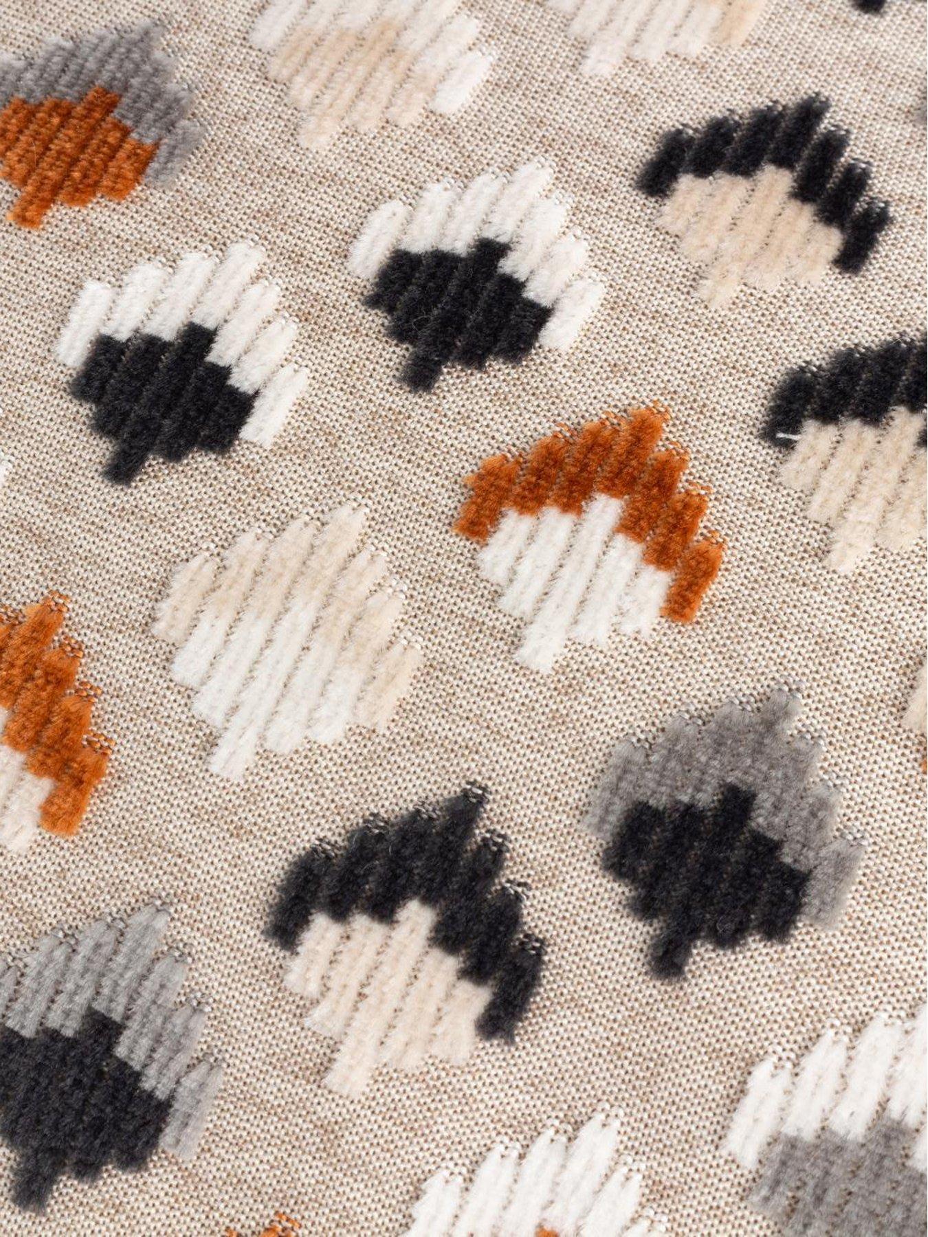 Image 3 of 5 of Paoletti Lexington 40x60 Polyester Cushion Ginger/grey