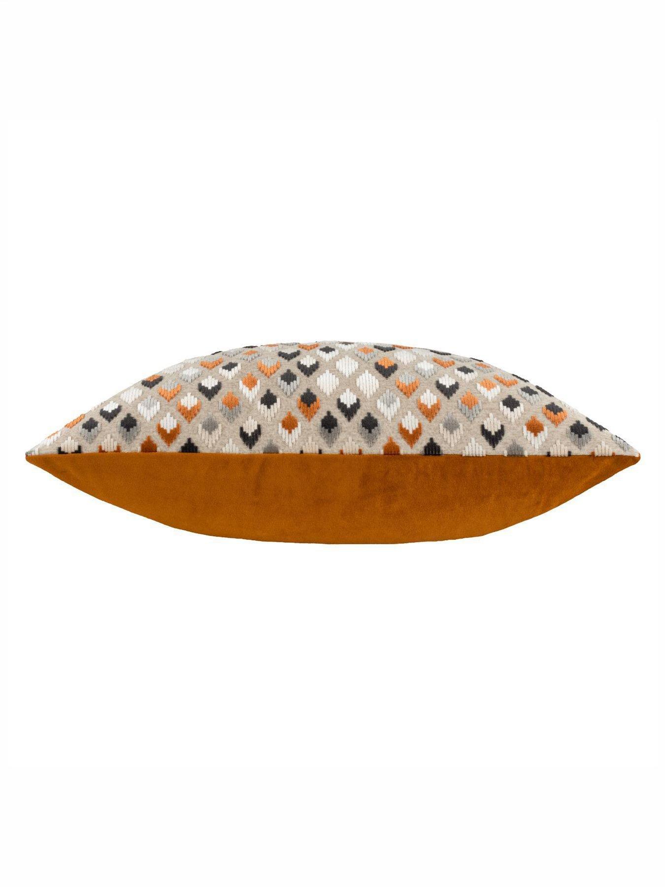 Image 5 of 5 of Paoletti Lexington 40x60 Polyester Cushion Ginger/grey
