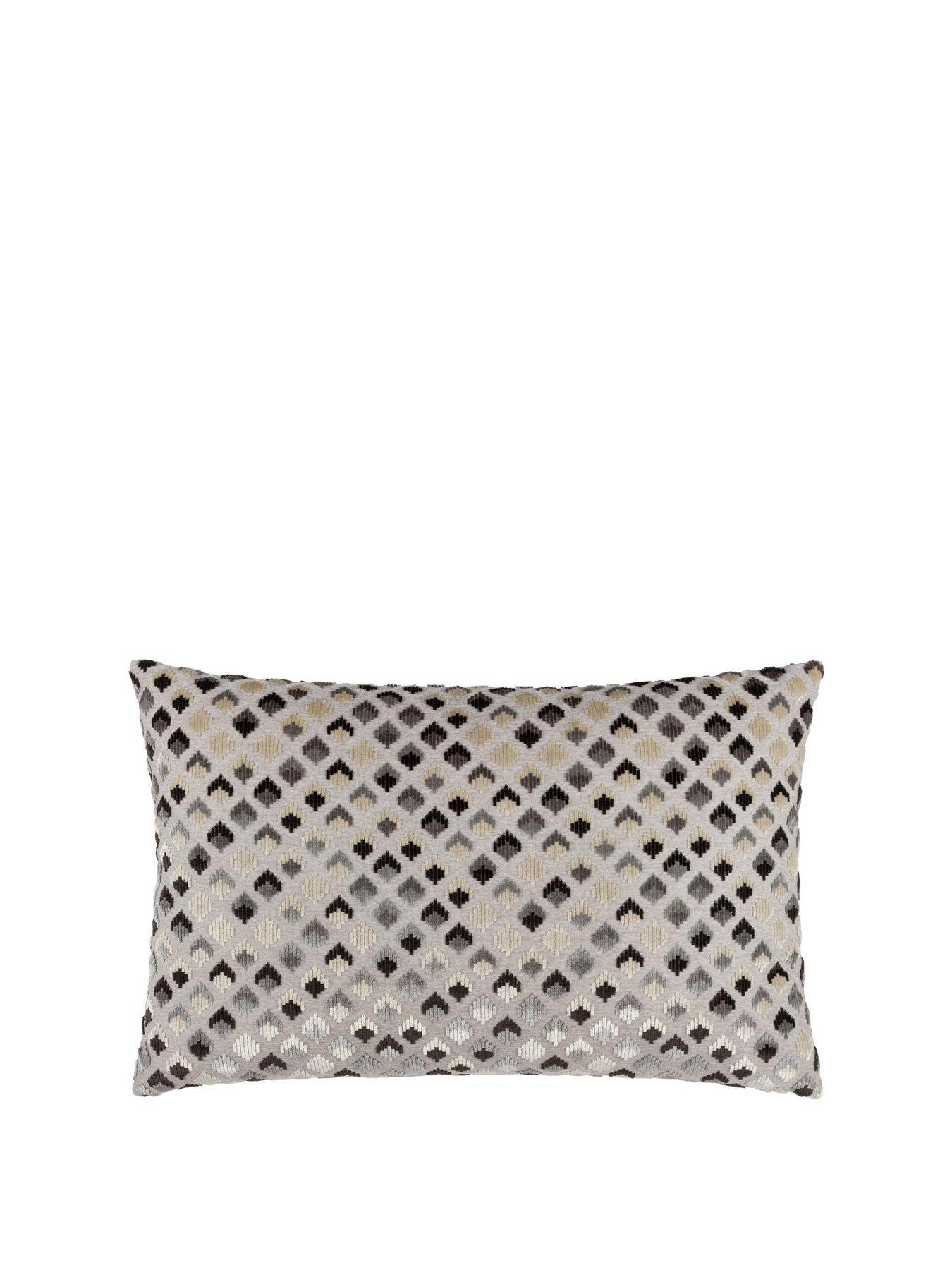Image 2 of 6 of Paoletti Lexington 40x60 Polyester Cushion Grey/black