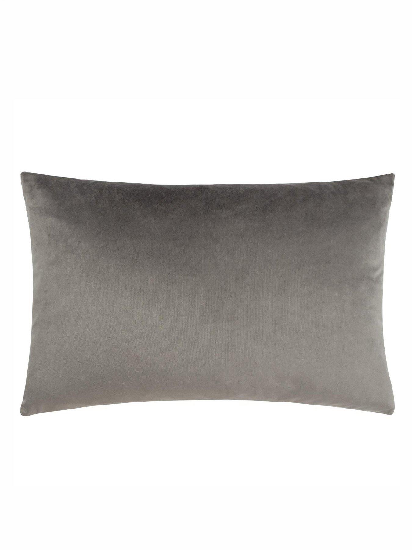 Image 4 of 6 of Paoletti Lexington 40x60 Polyester Cushion Grey/black