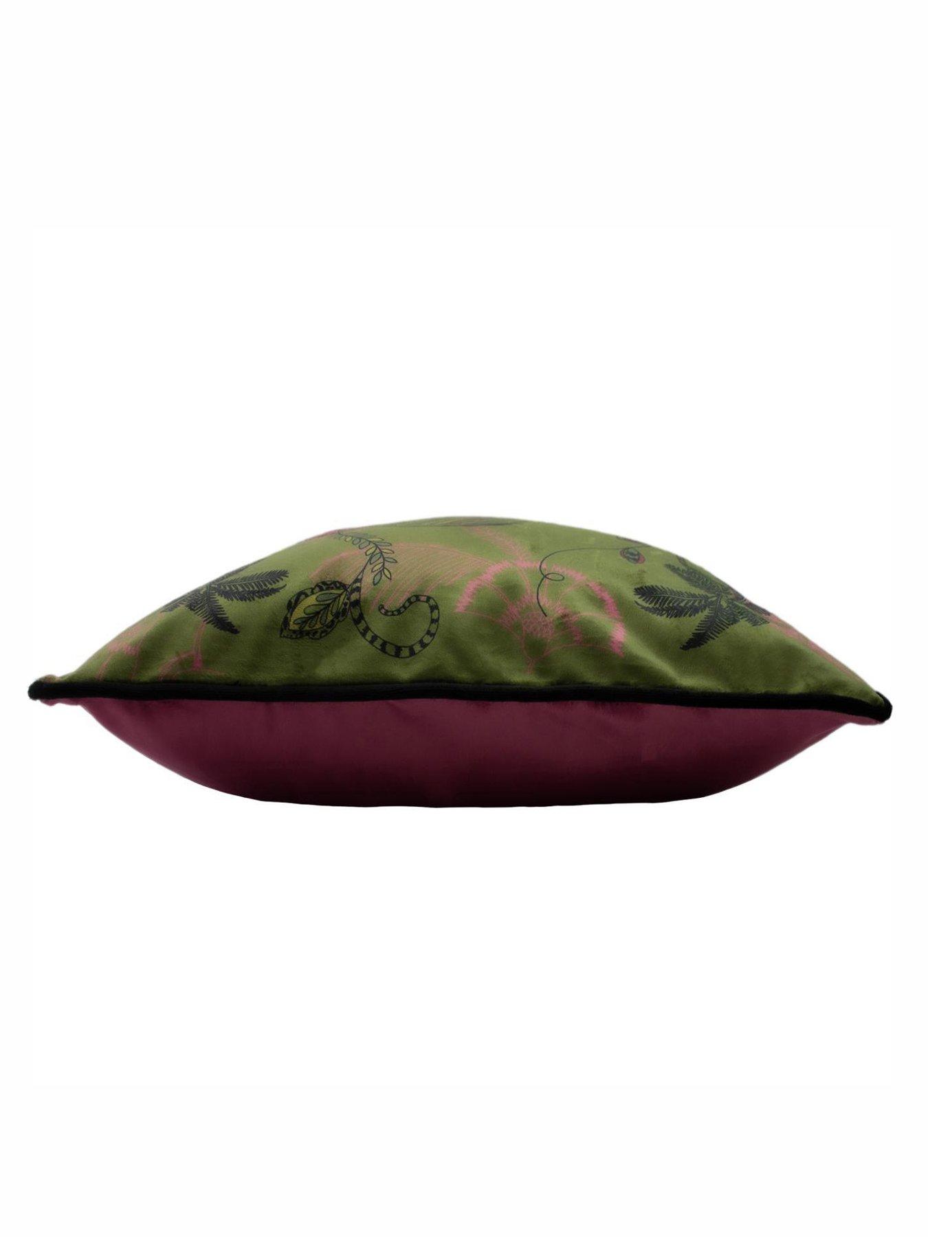 Image 4 of 4 of Paoletti Tropica Cheetah 45x45 Polyester Cushion Khaki