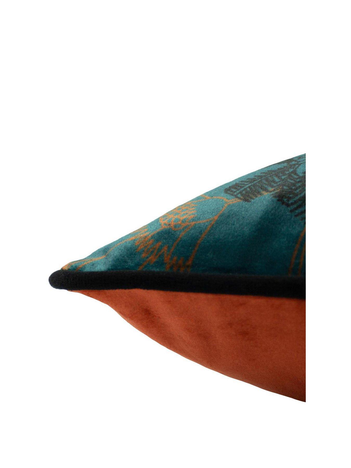 Image 2 of 4 of Paoletti Tropica Cheetah 45x45 Polyester Cushion Teal
