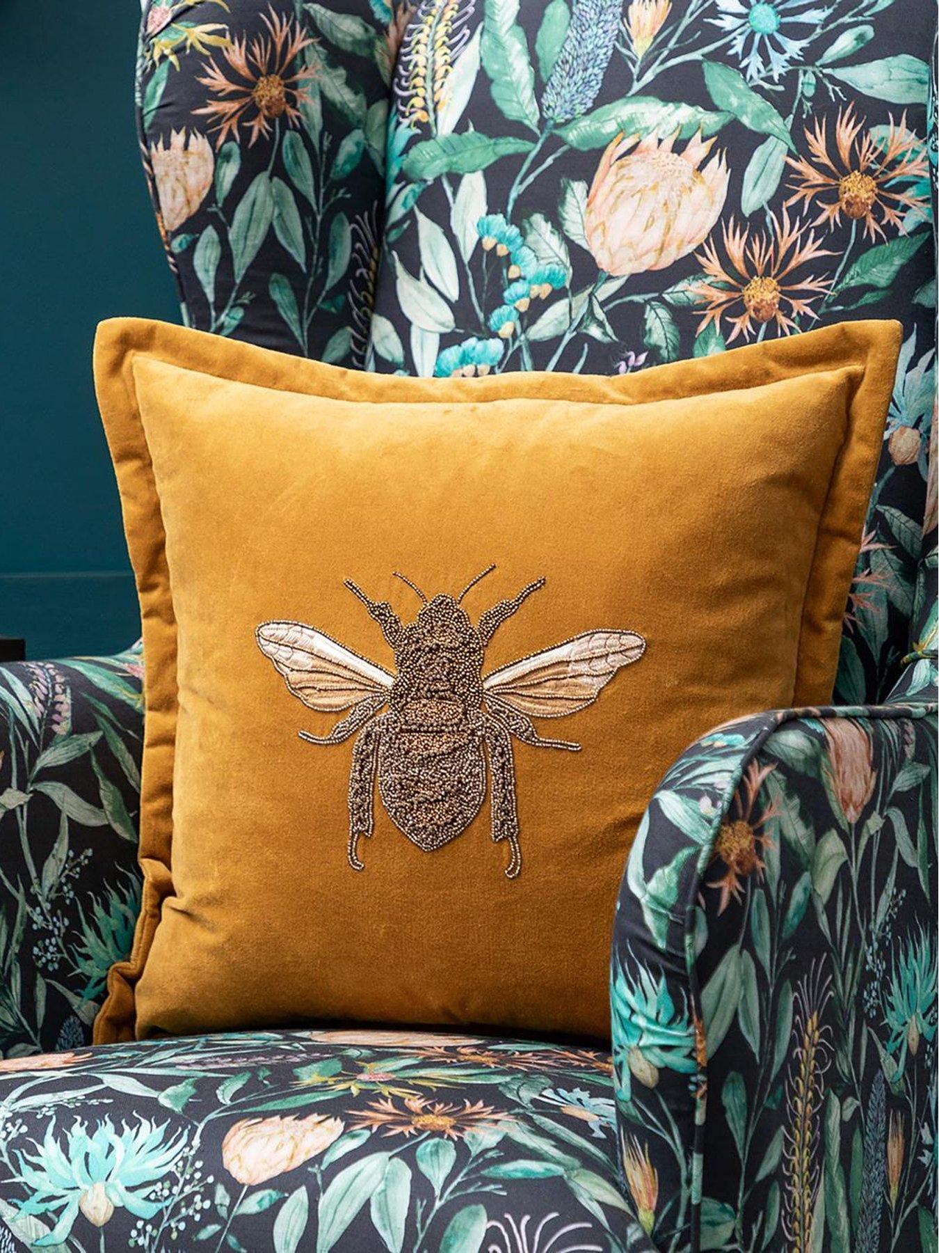 Image 1 of 2 of Layla 50x50 Feather Cushion Mustard