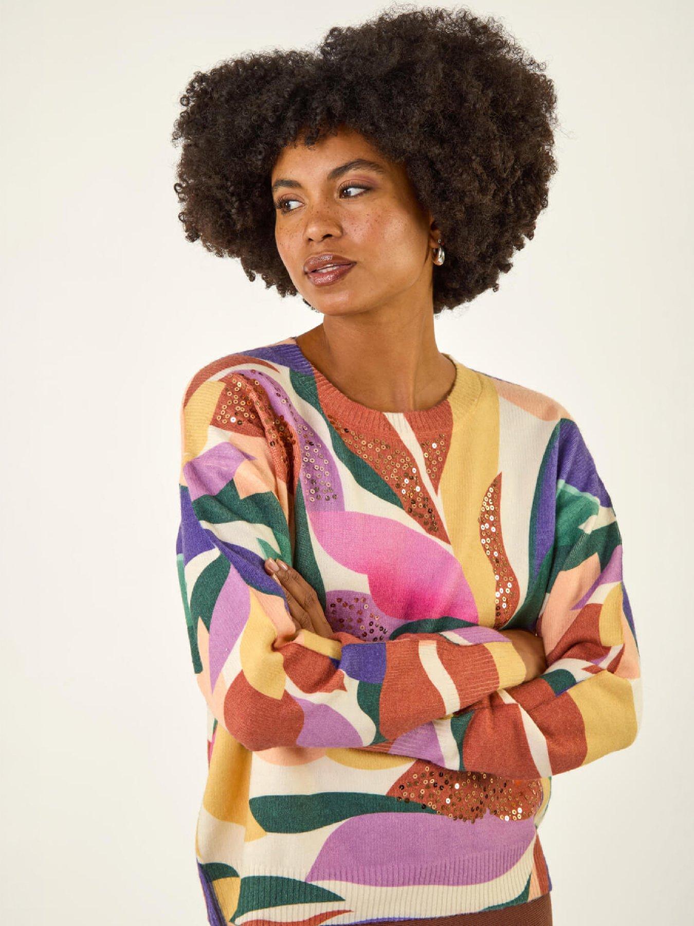 Image 2 of 4 of Roman Sequin Leaf Knit Jumper
