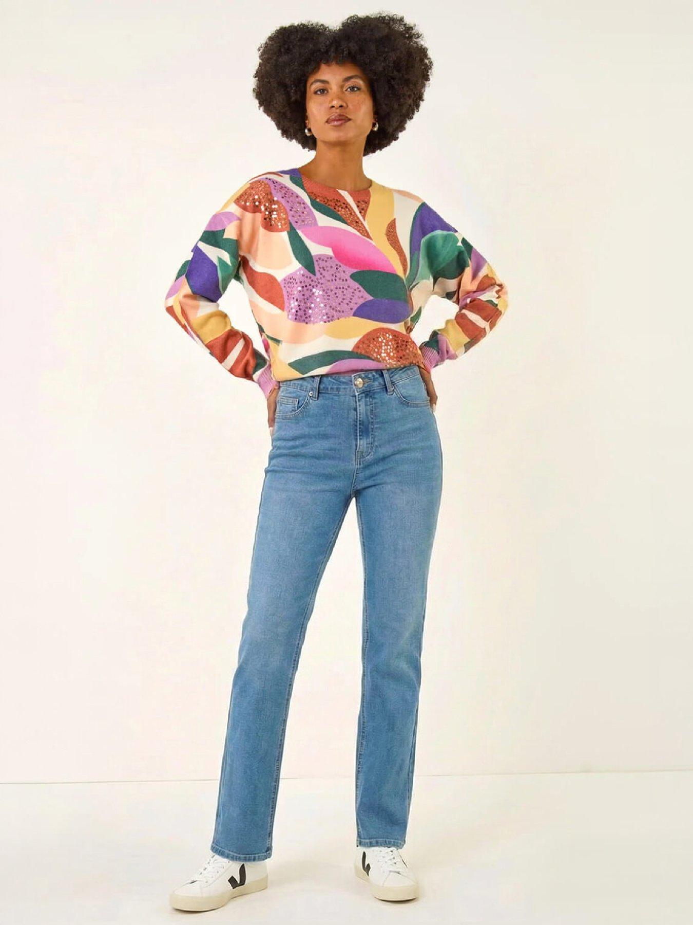 Image 4 of 4 of Roman Sequin Leaf Knit Jumper