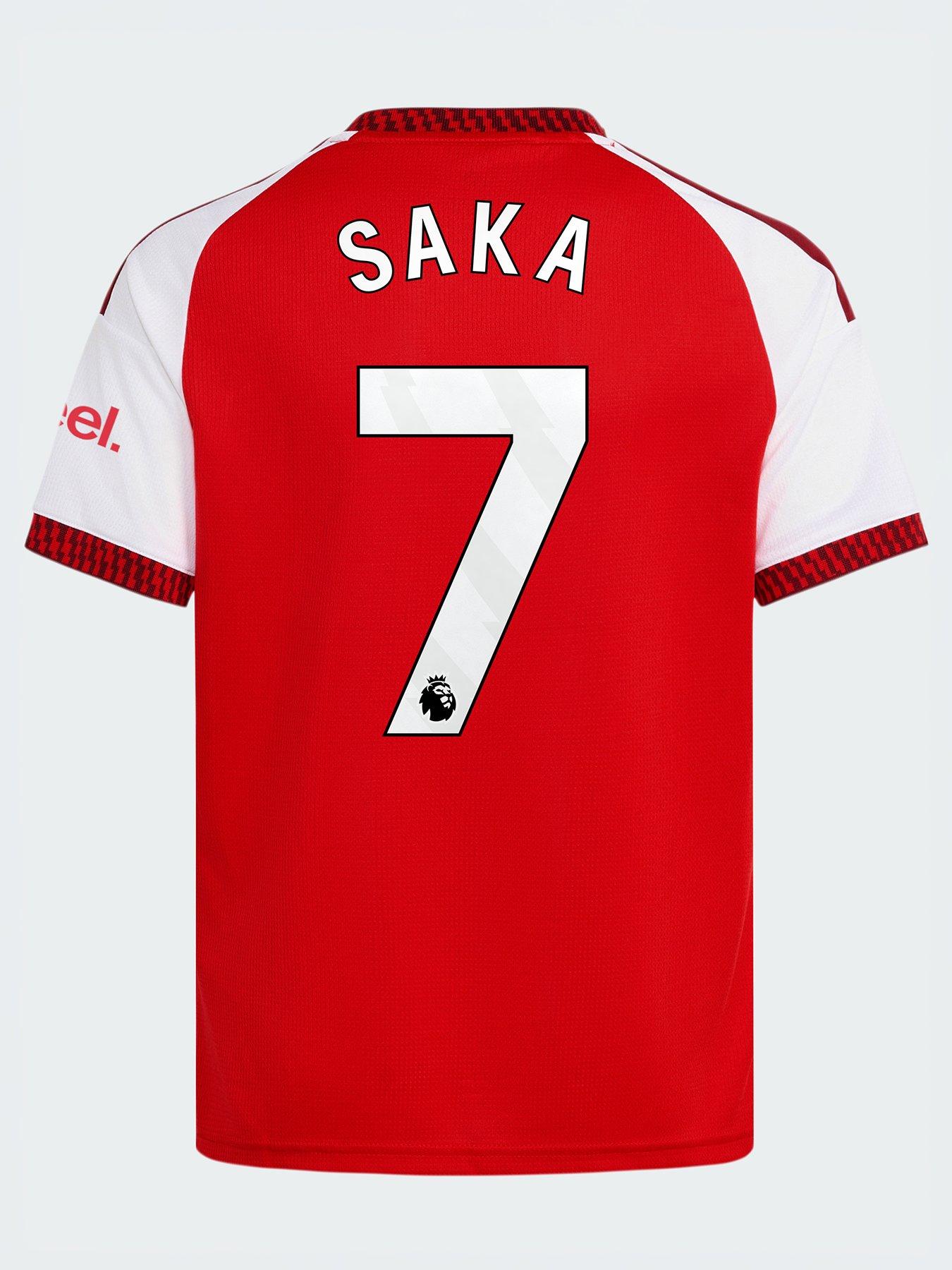 adidas Junior Arsenal Saka 7 Home 26/27 Shirt - Red