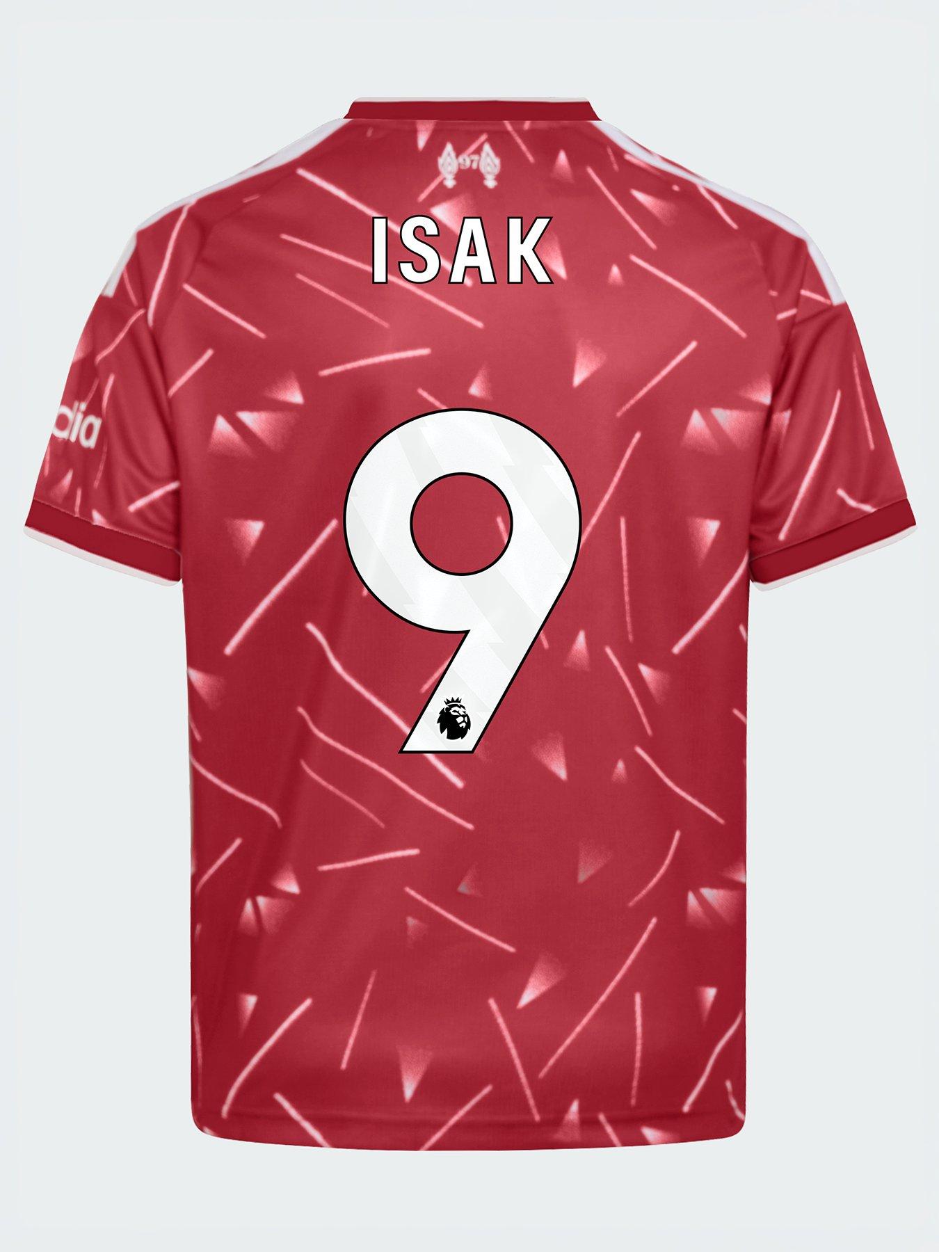 Image 1 of 2 of adidas Junior Liverpool Isak 9 Home 26/27 Shirt - Red