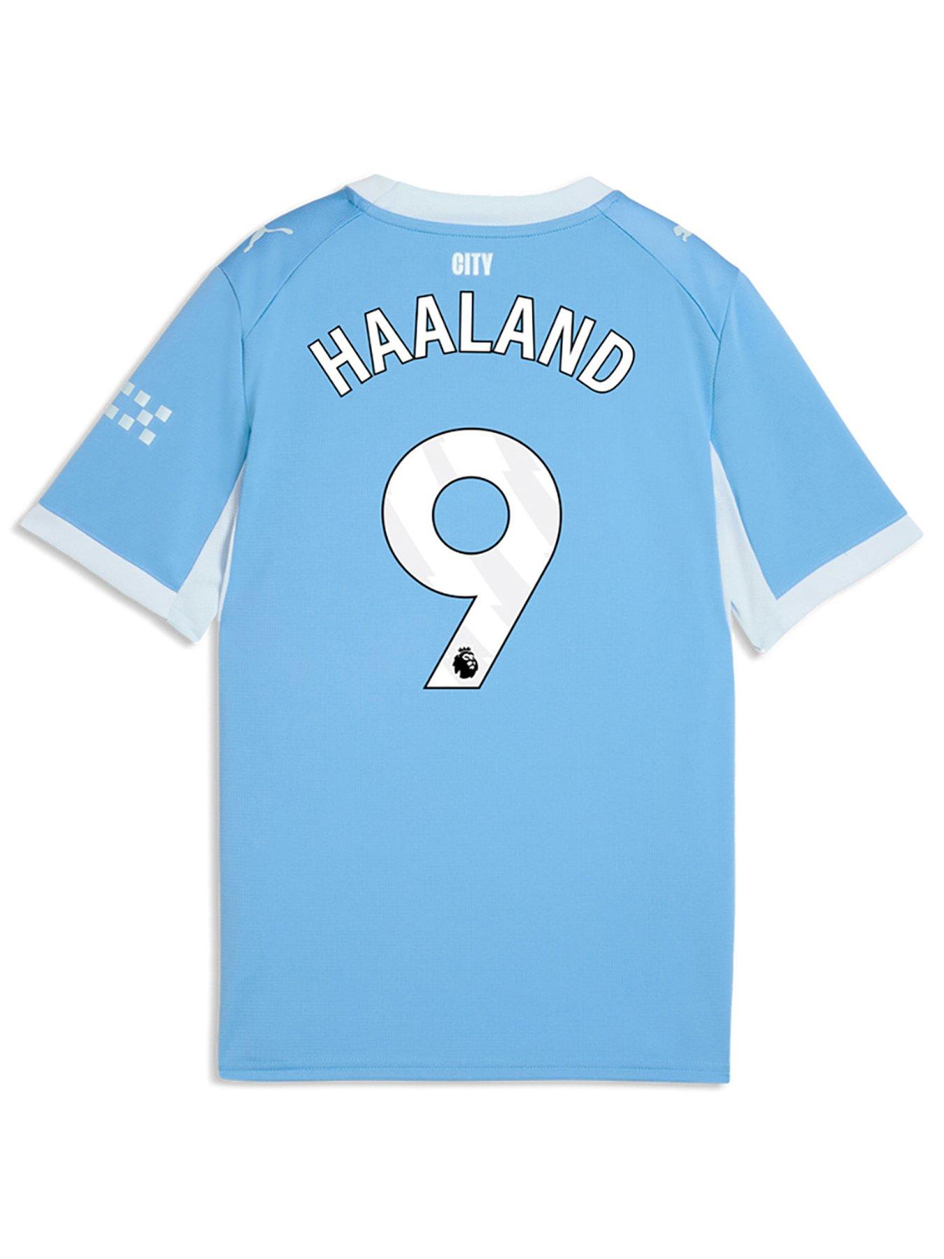 Puma Girls Manchester City Haaland 9 Home 26/27 Shirt - Blue