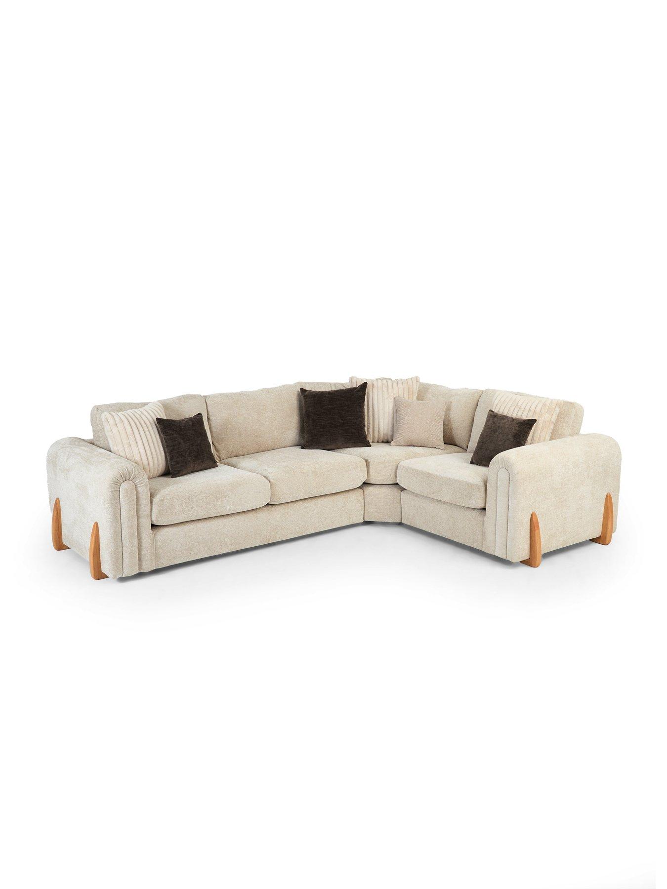 Image 3 of 7 of The Very Collection Alani Right Hand Double Arm Corner Group - Made to Order in the UK