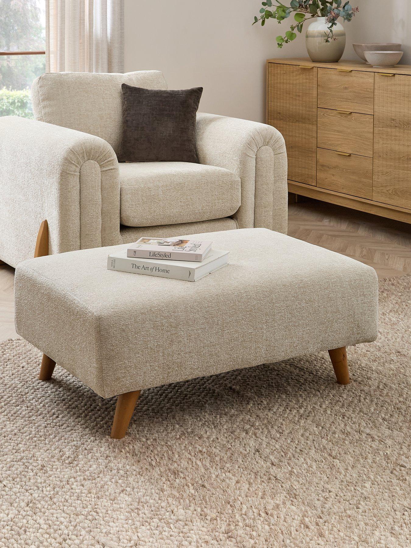 Image 1 of 6 of The Very Collection Alani Footstool - Made to Order in the UK